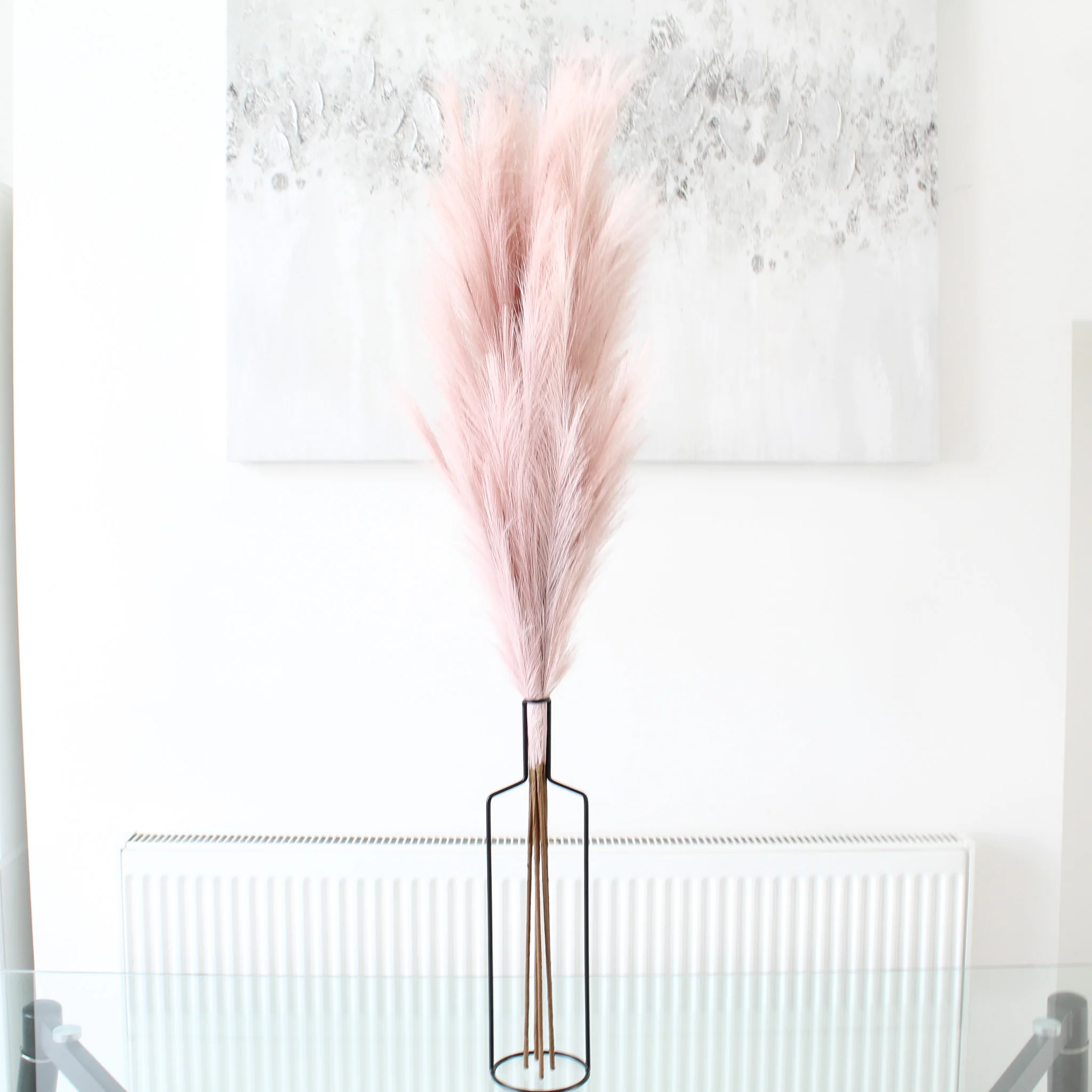 110cm Pampas & Iron Vase - Image 2