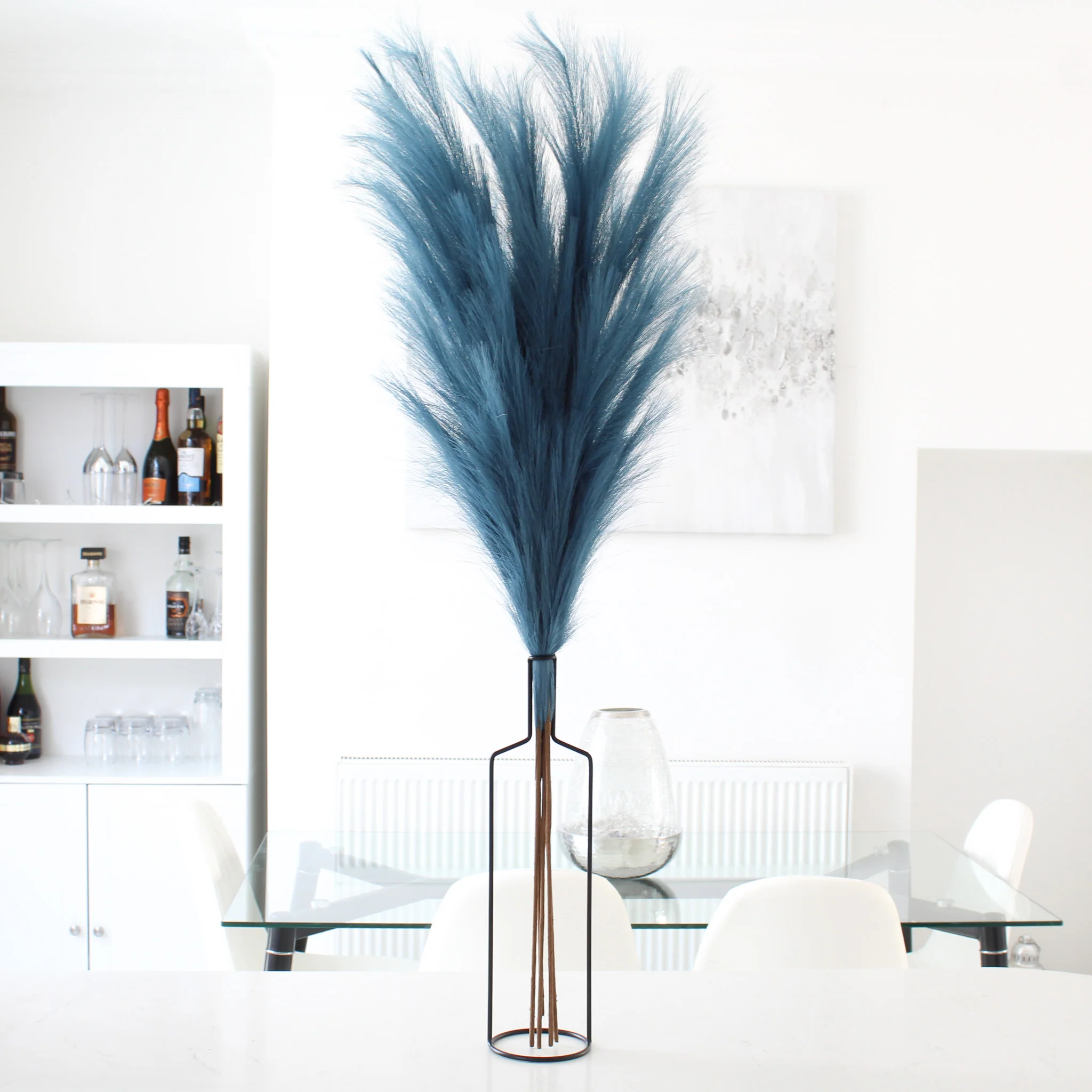 110cm Pampas & Iron Vase - Image 5