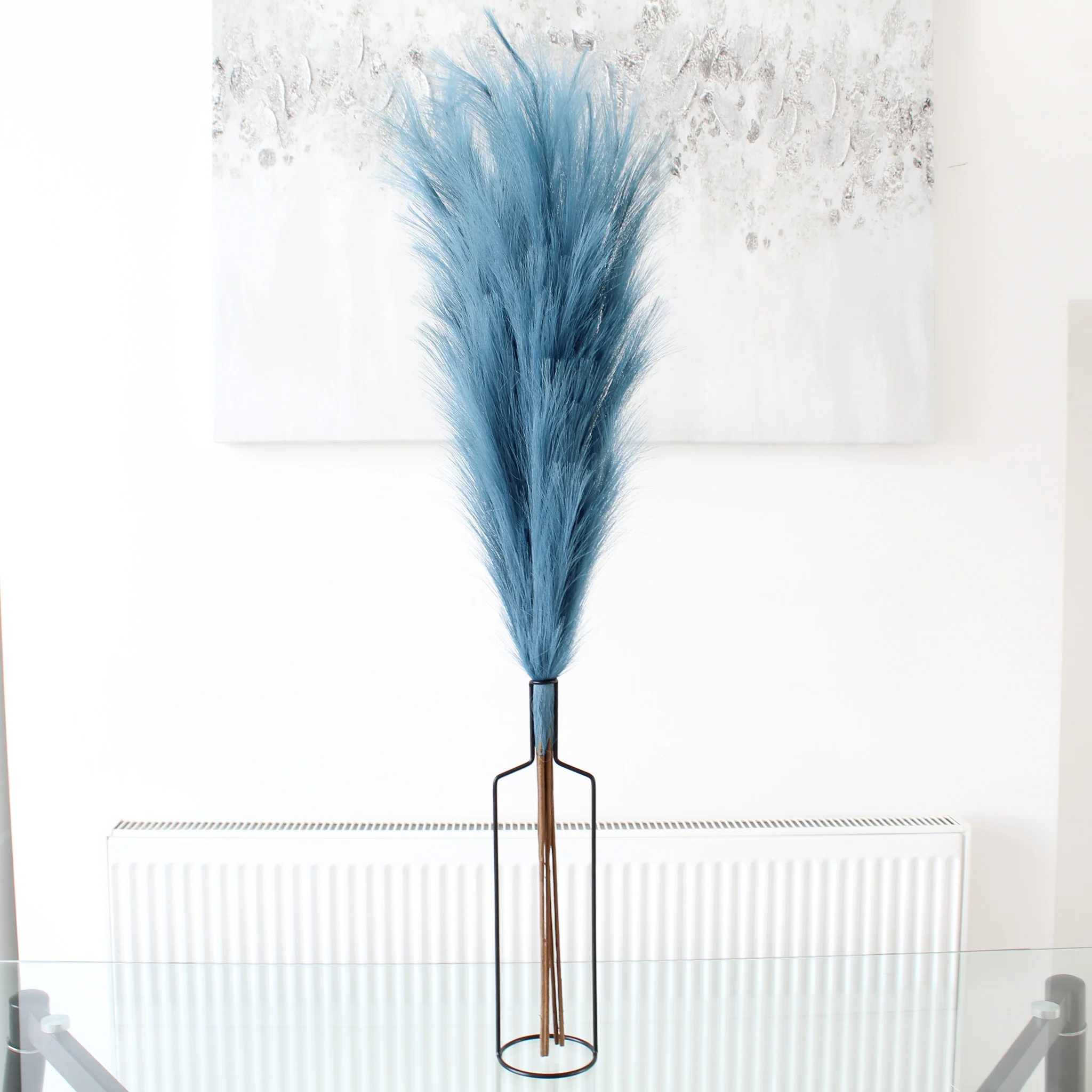 110cm Pampas & Iron Vase - Image 7
