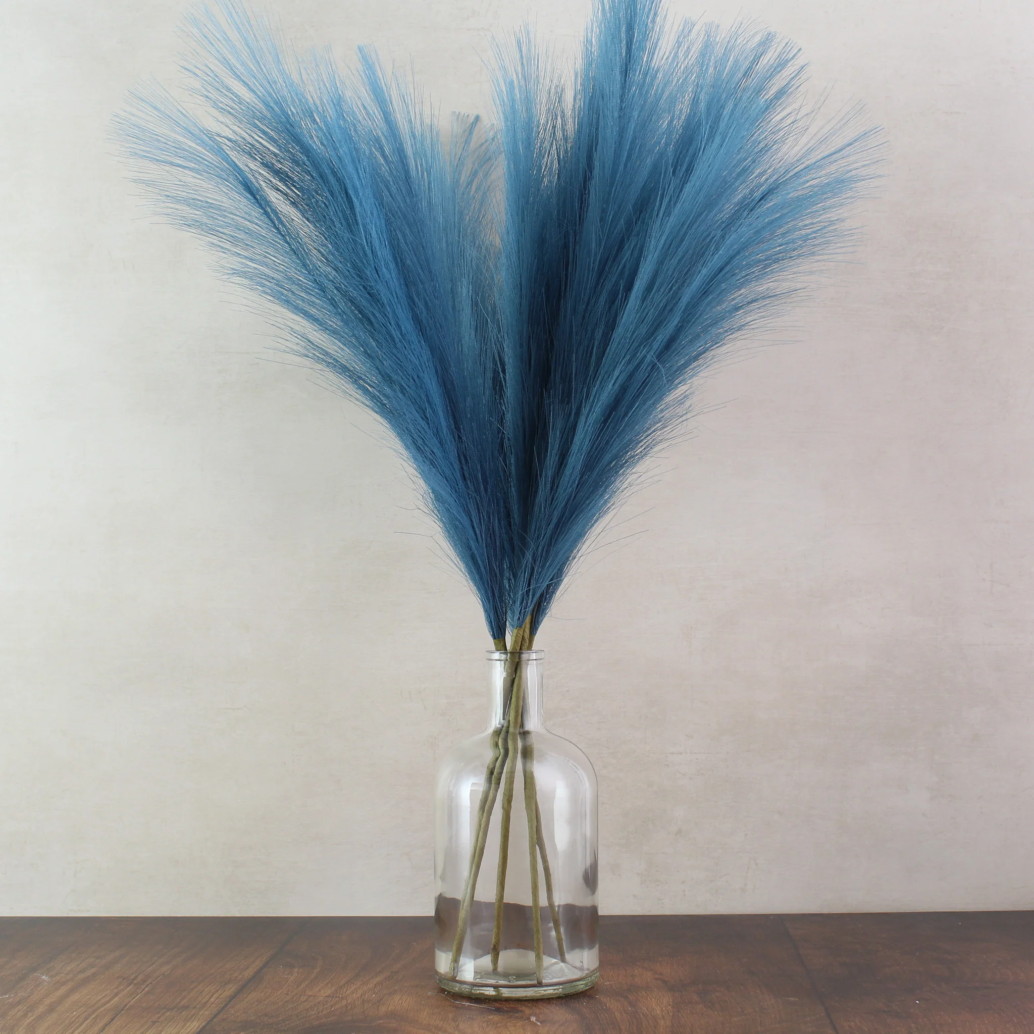 60cm Pampas & Glass Vase - Image 13