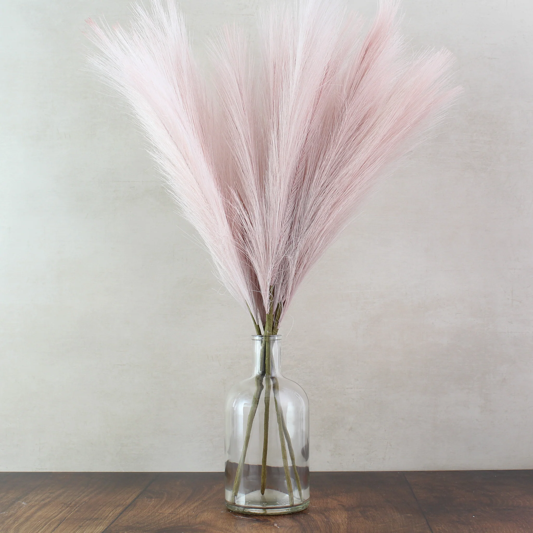 60cm Pampas & Glass Vase - Image 2