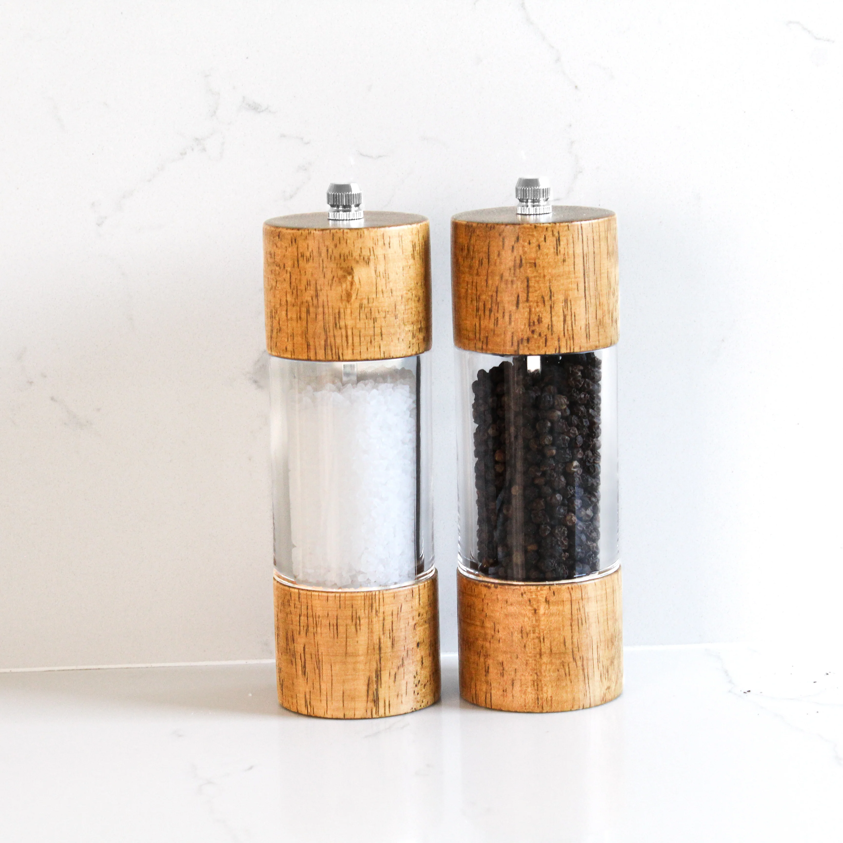 Acacia Salt & Pepper Mill Set of 2 - Image 2