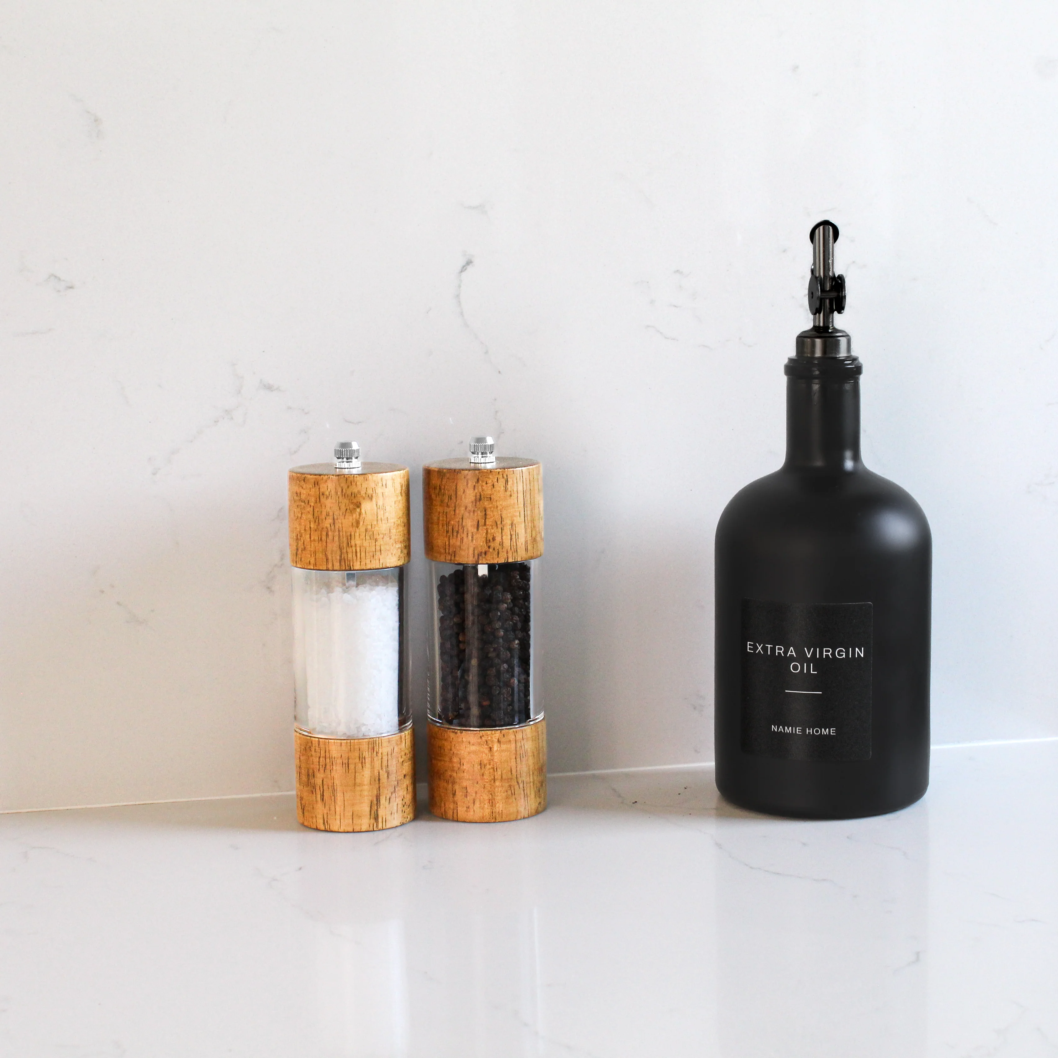 Acacia Salt & Pepper Mill Set of 2 - Image 4