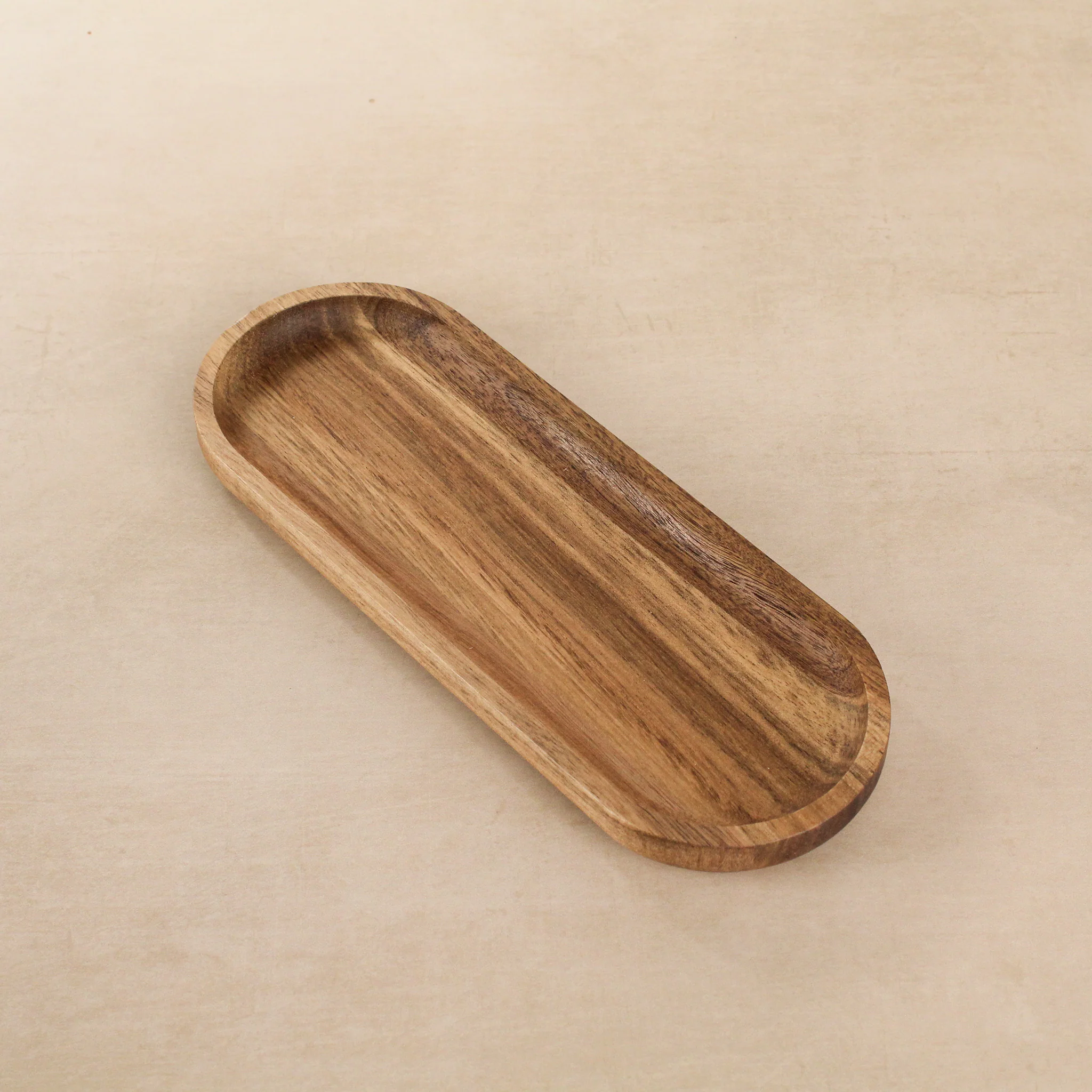 Acacia Triple Tray