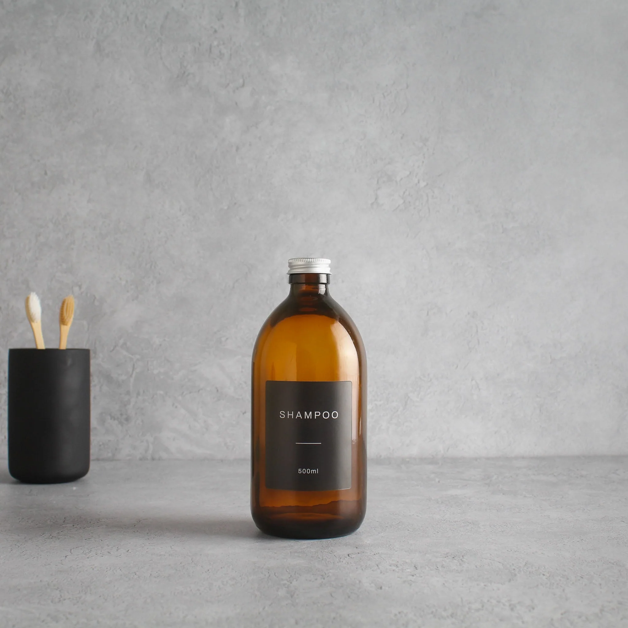Labelled Amber Glass Bottle With Screw Cap - Image 3