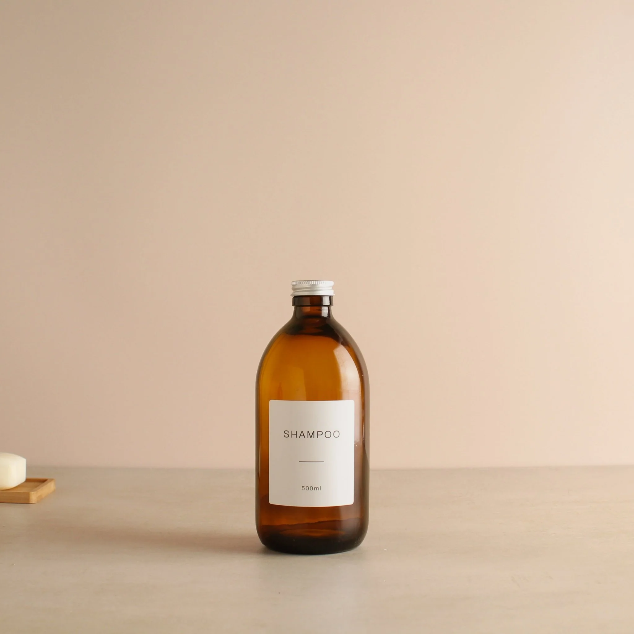Labelled Amber Glass Bottle With Screw Cap - Image 3