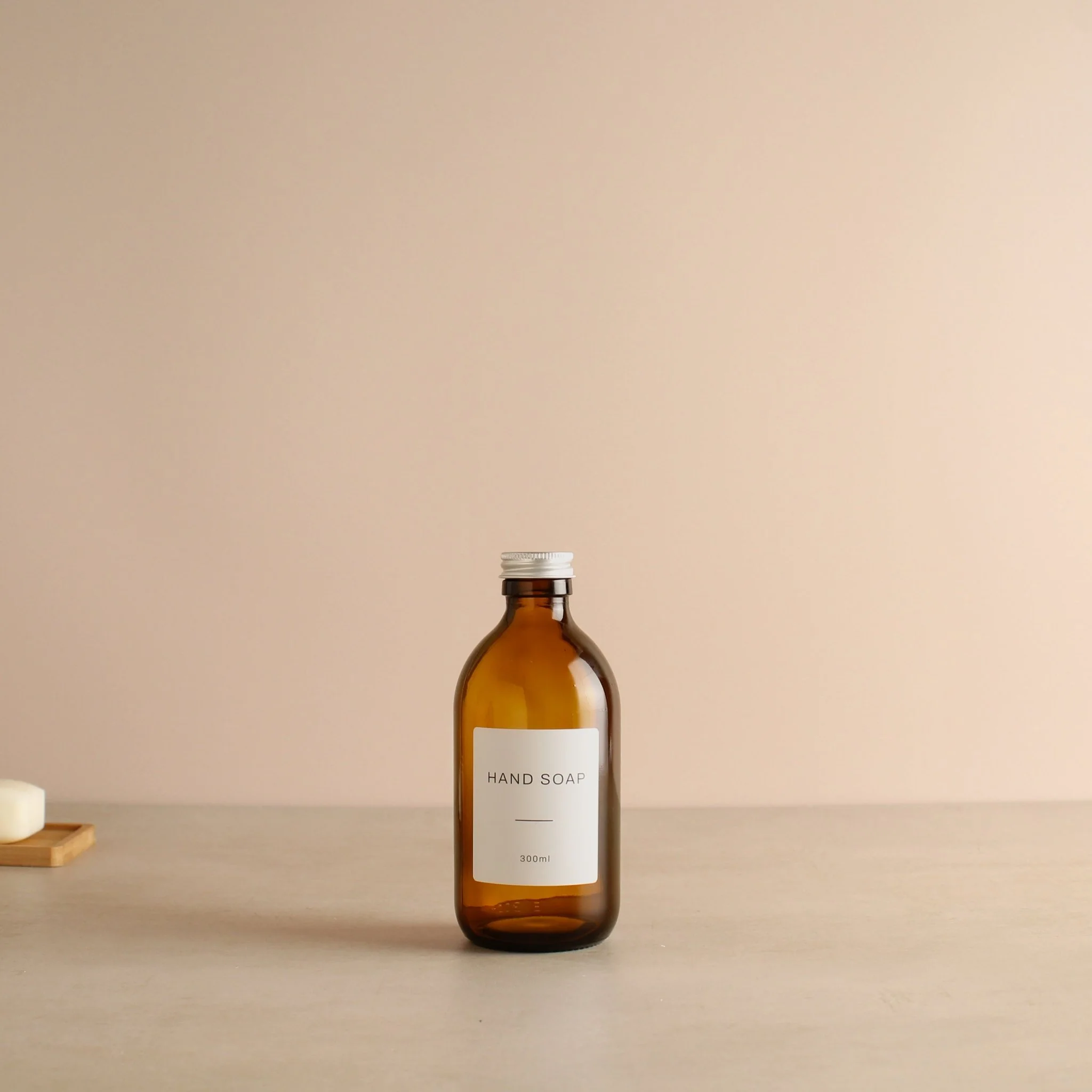 Labelled Amber Glass Bottle With Screw Cap - Image 4