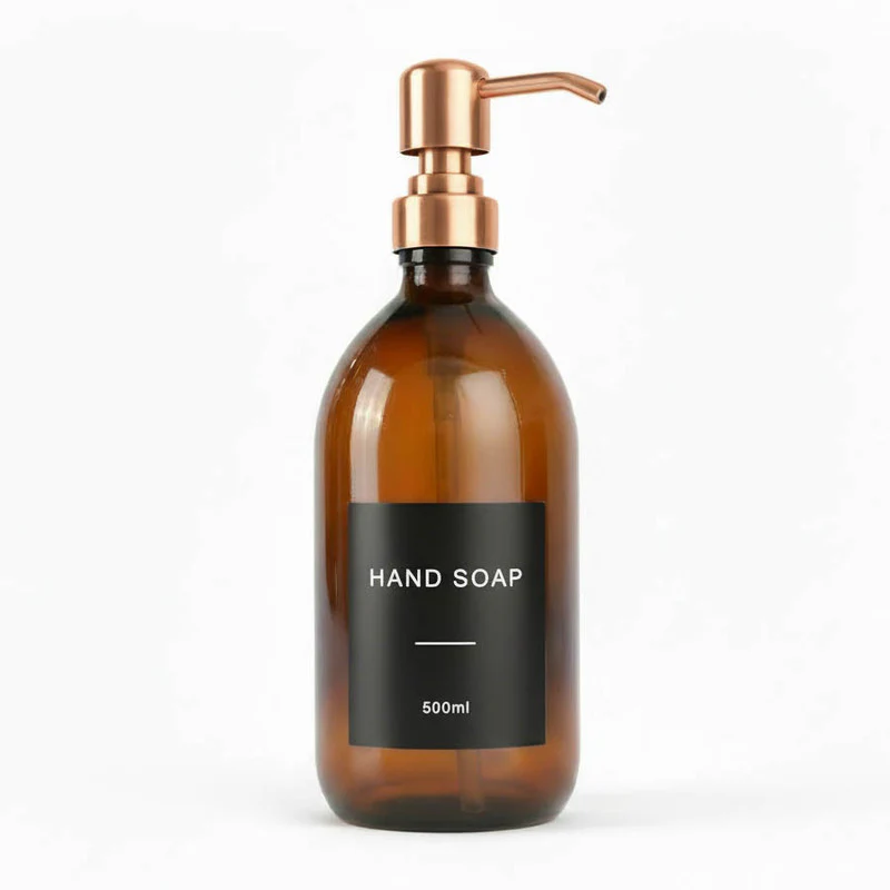 Amber Glass Dispenser Bottle - Wholesale - Image 12