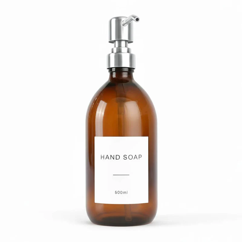 Amber Glass Dispenser Bottle - Wholesale - Image 14