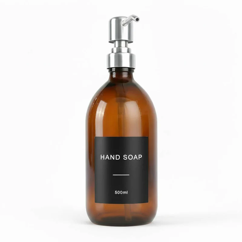Amber Glass Dispenser Bottle - Wholesale - Image 15