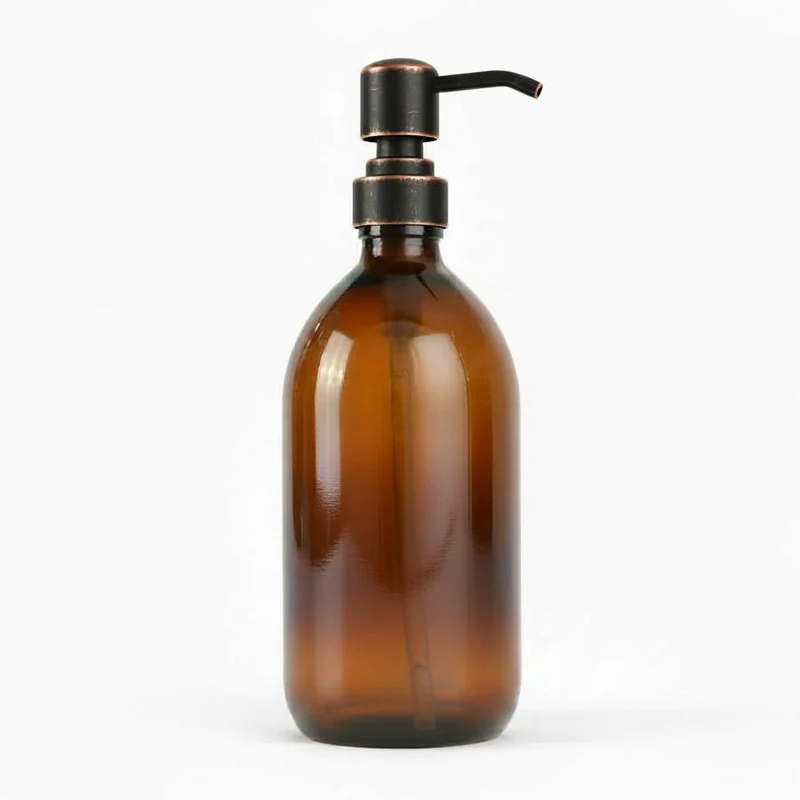 Amber Glass Dispenser Bottle - Wholesale - Image 4