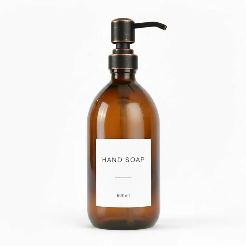 Amber Glass Dispenser Bottle - Wholesale - Image 5