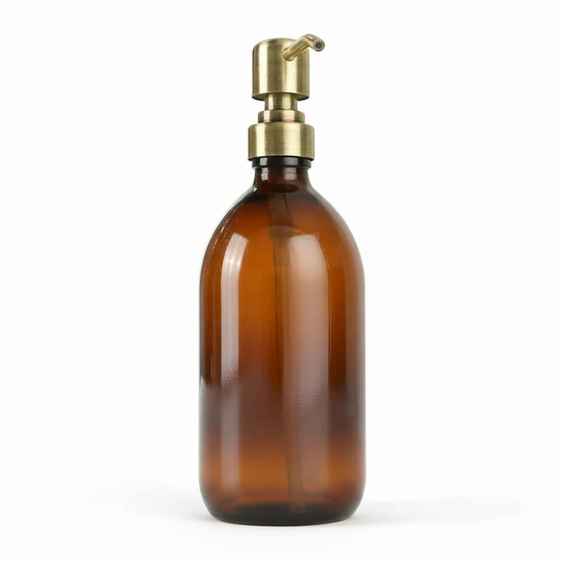 Amber Glass Dispenser Bottle - Wholesale - Image 7