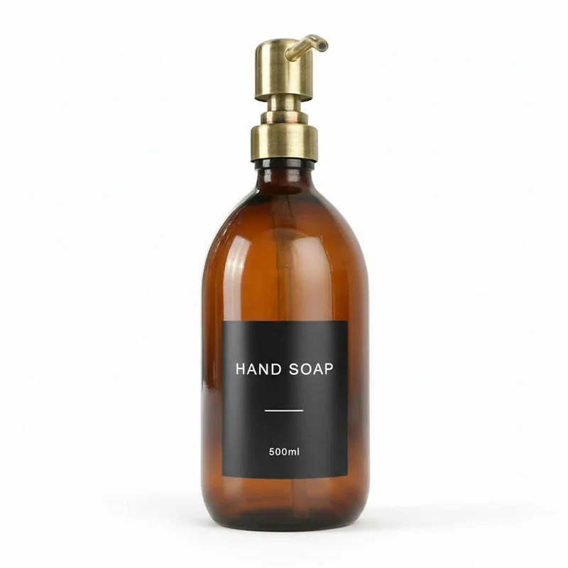 Amber Glass Dispenser Bottle - Wholesale - Image 9