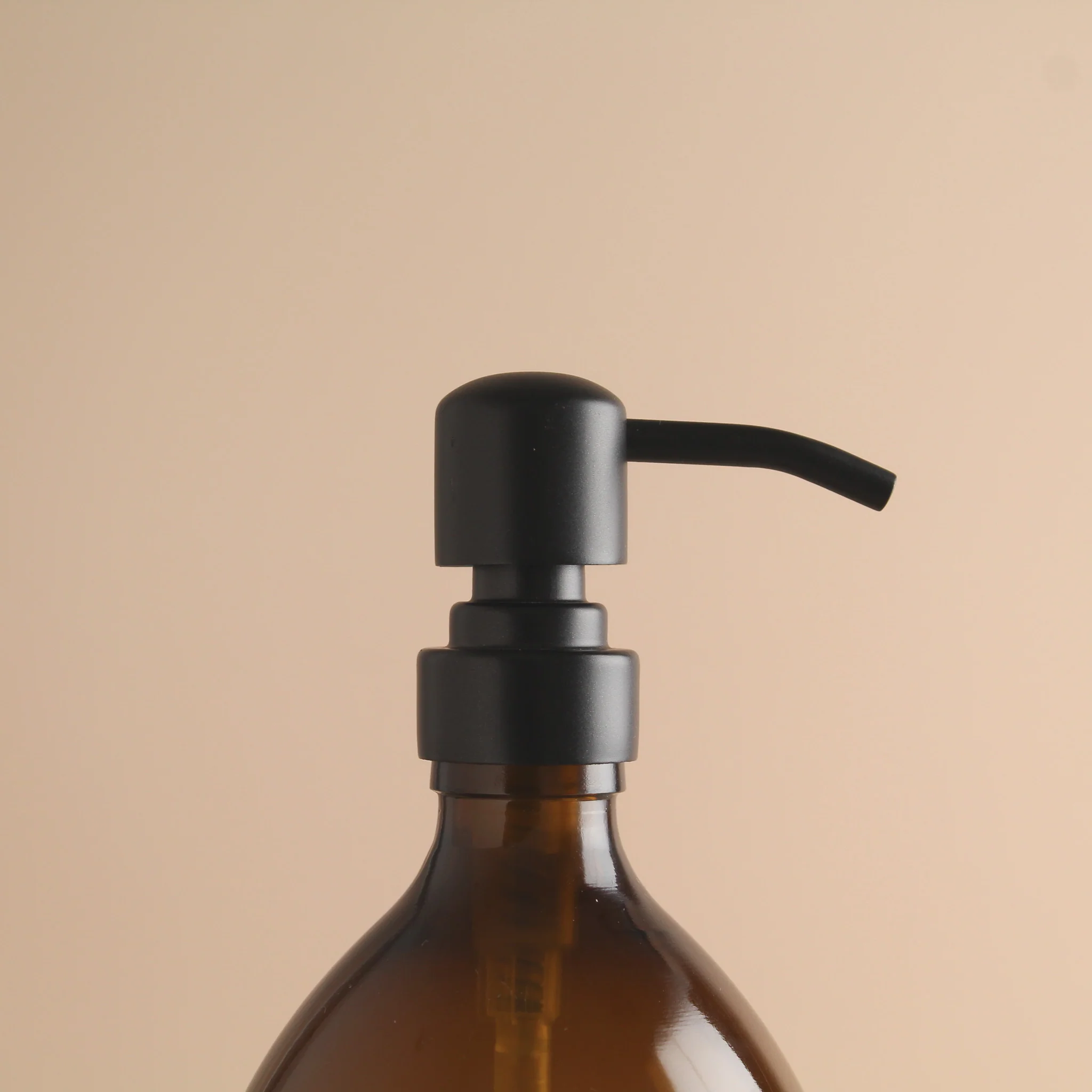 White Tray & Amber Glass Dispenser Double Set - Image 7