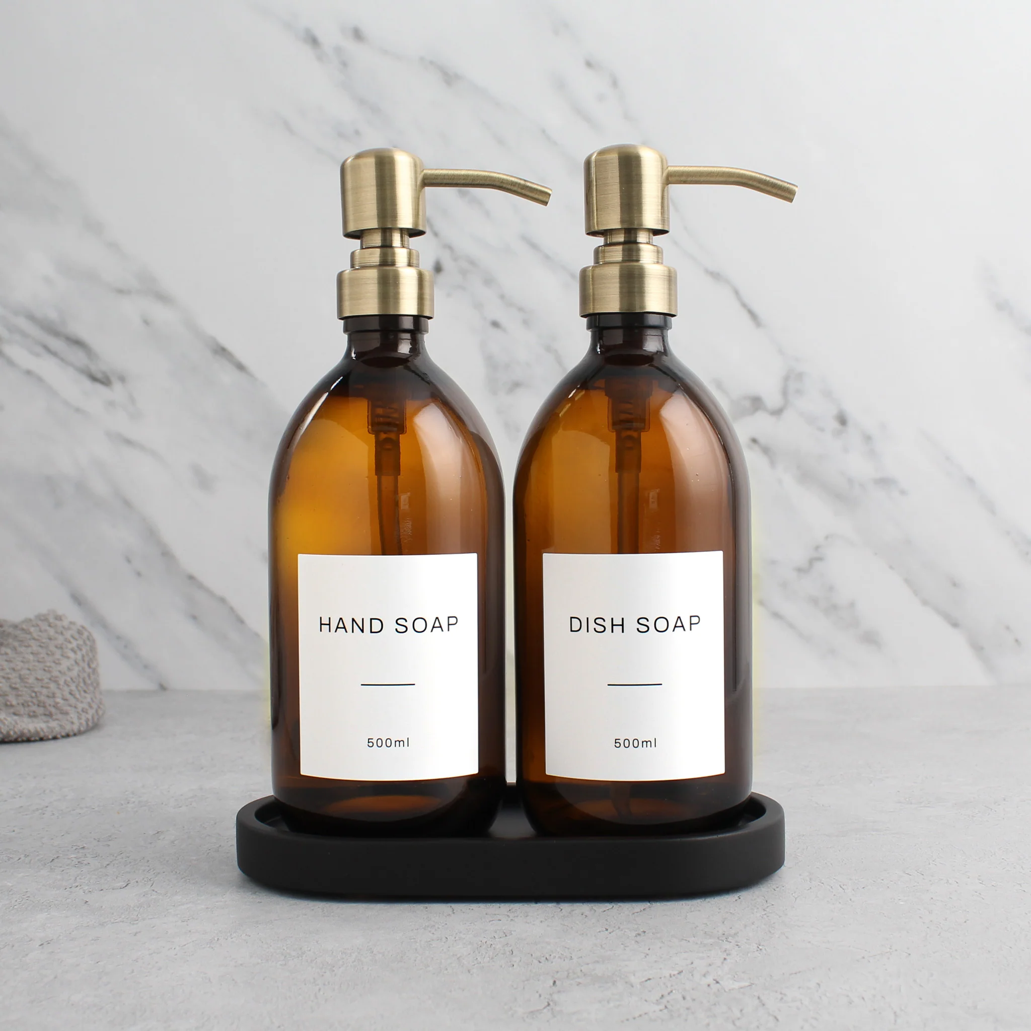 Hand Soap & Dish Soap Amber Glass Set - Image 27