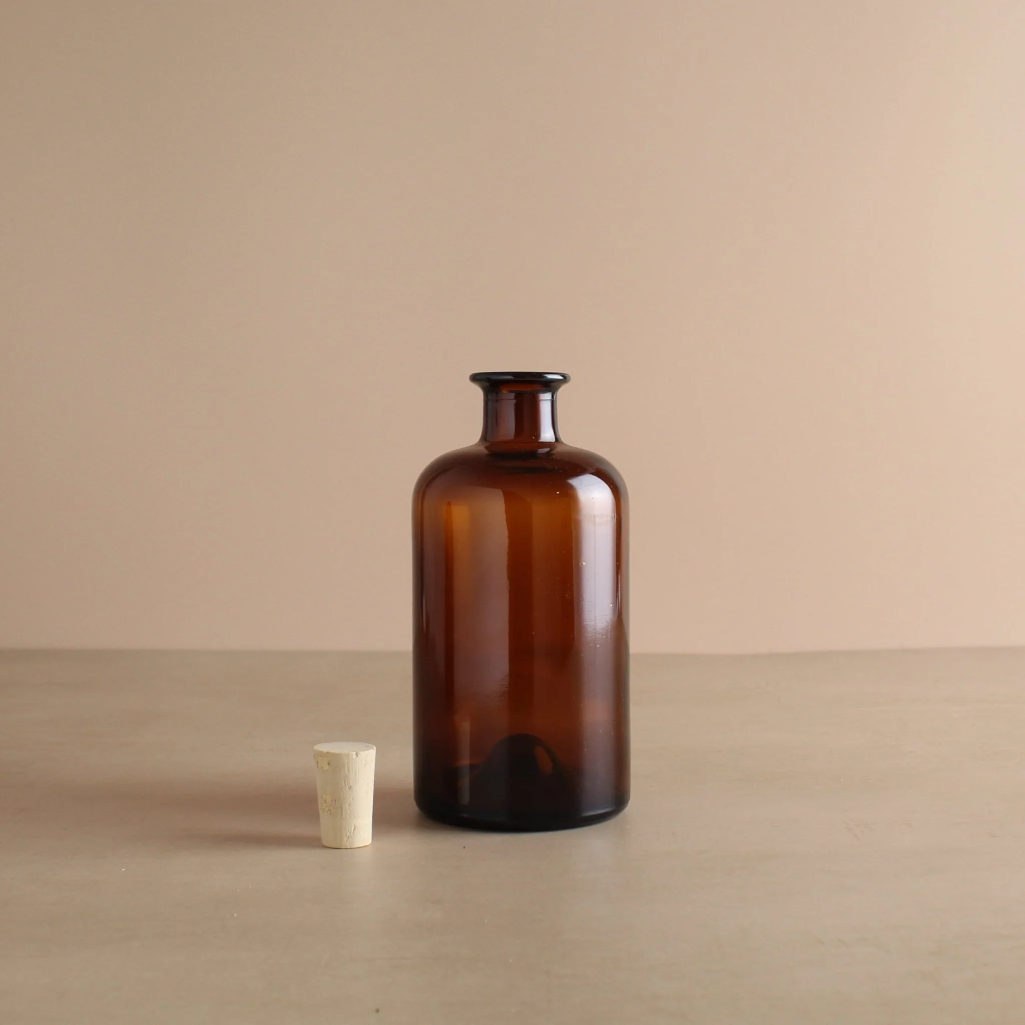 Amber Glass Pharmacy Bottle - Image 2