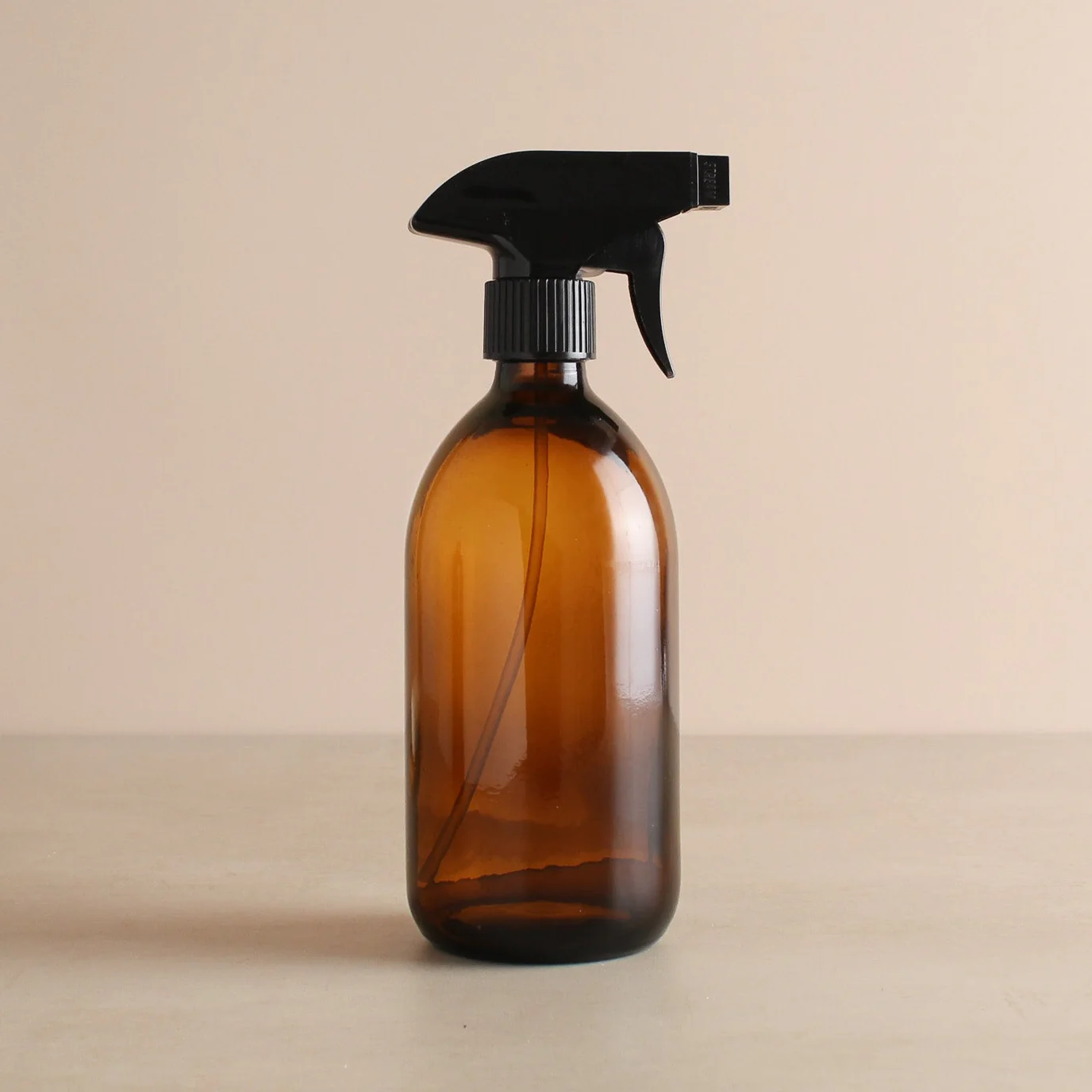 Amber Glass Spray Bottle With Label - Image 2