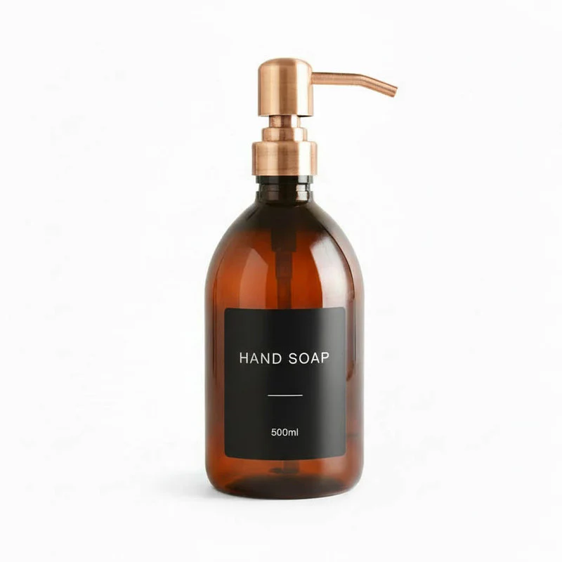 Amber Plastic Dispenser Bottle - Wholesale - Image 12