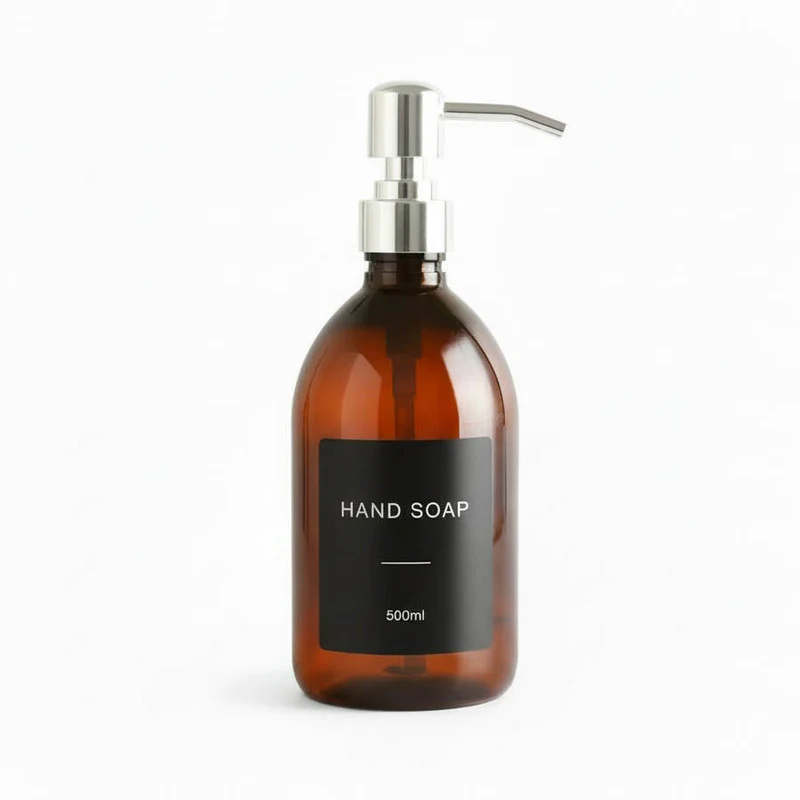 Amber Plastic Dispenser Bottle - Wholesale - Image 15