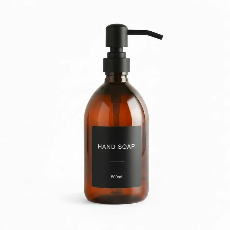 Amber Plastic Dispenser Bottle - Wholesale - Image 3