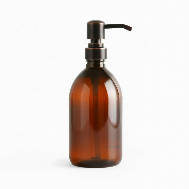 Amber Plastic Dispenser Bottle - Wholesale - Image 4