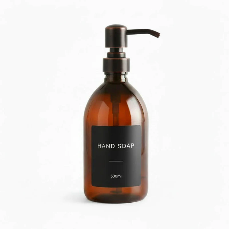 Amber Plastic Dispenser Bottle - Wholesale - Image 6
