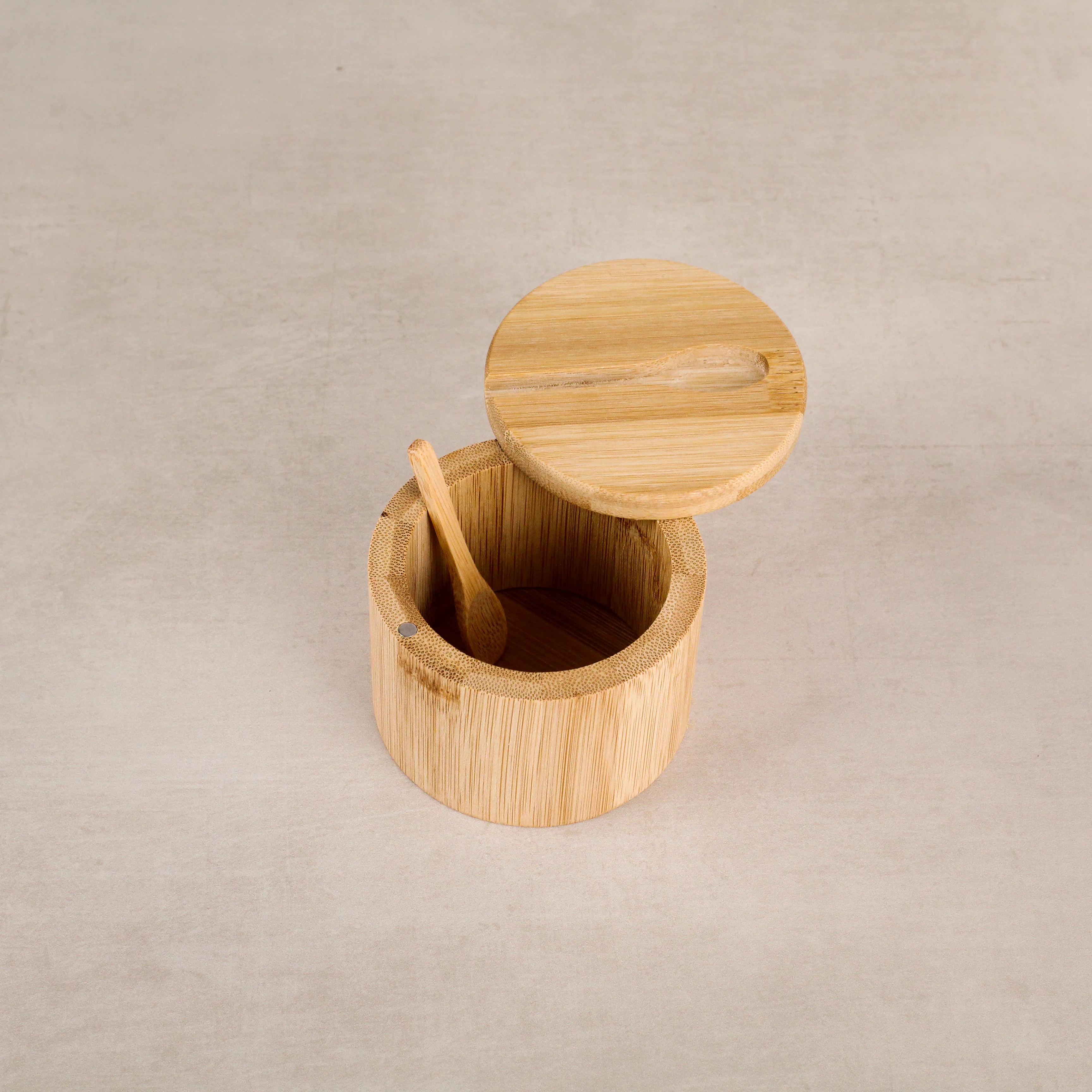 Bamboo Spice Pot with Spoon - Image 6