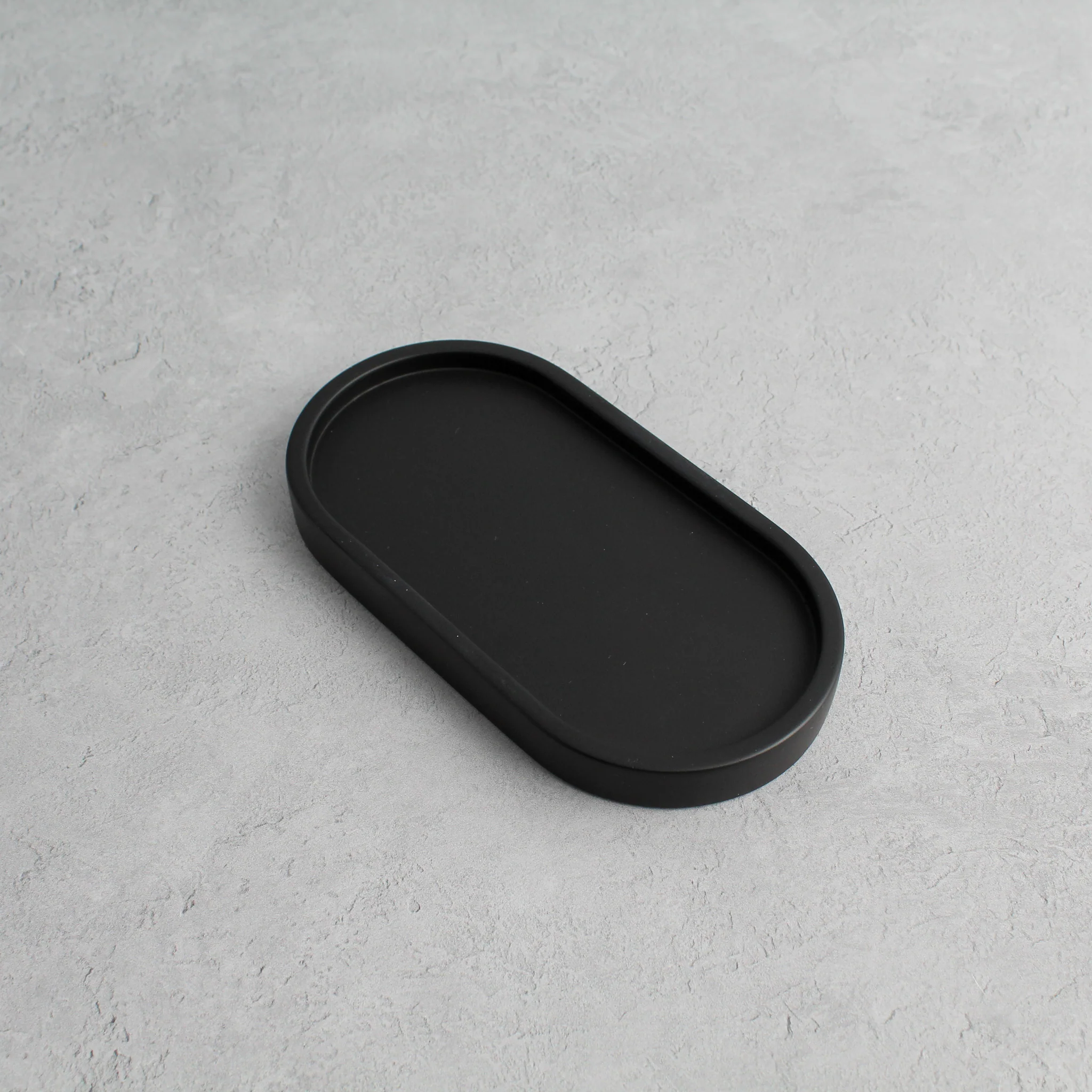 Black Concrete Stone Double Tray - Wholesale