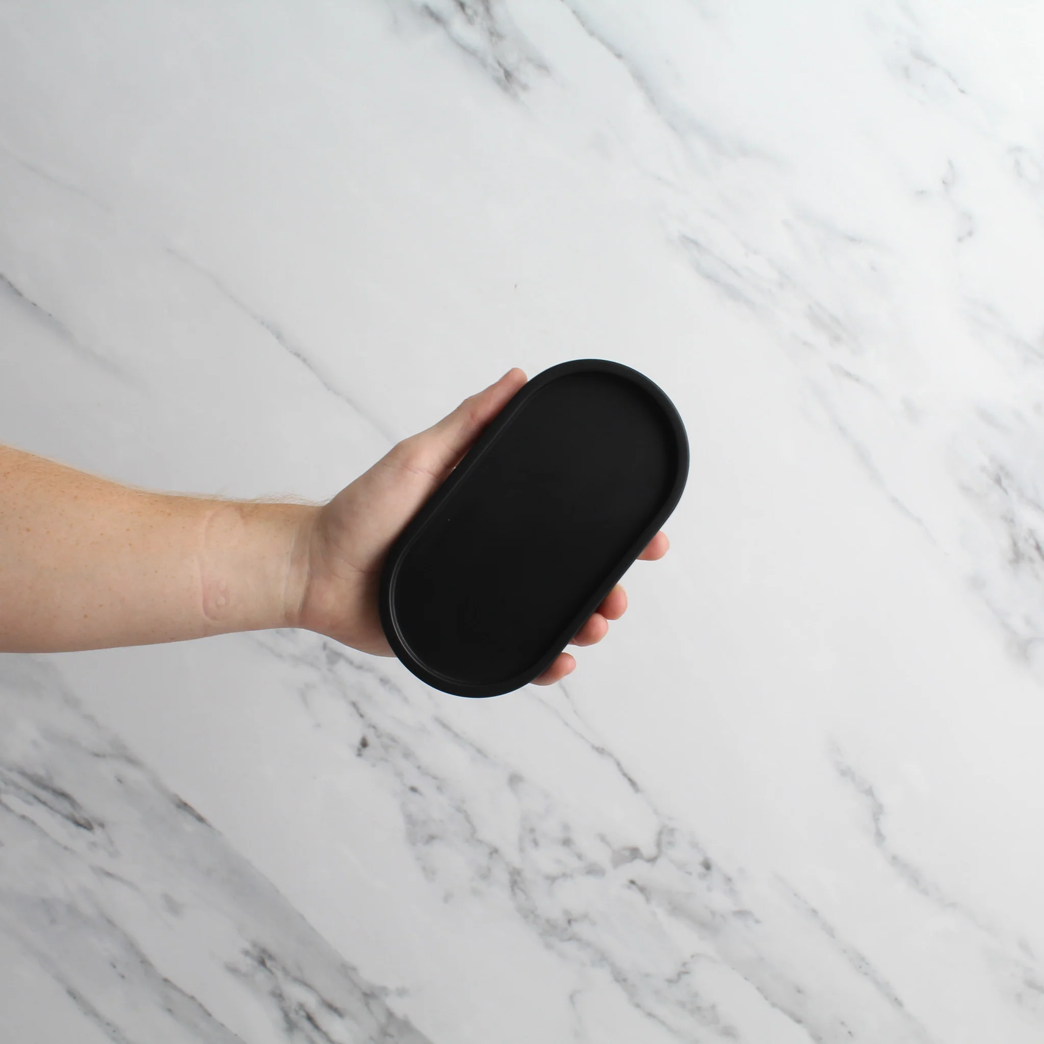 Black Concrete Stone Double Tray - Image 3