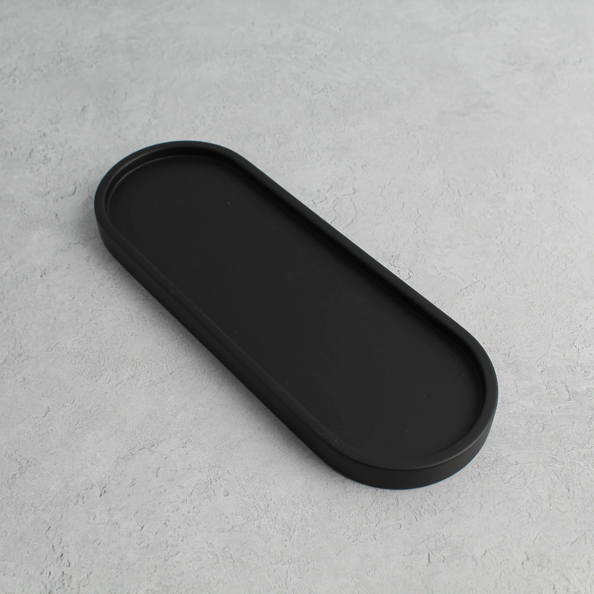 Black Concrete Stone Triple Tray - Wholesale