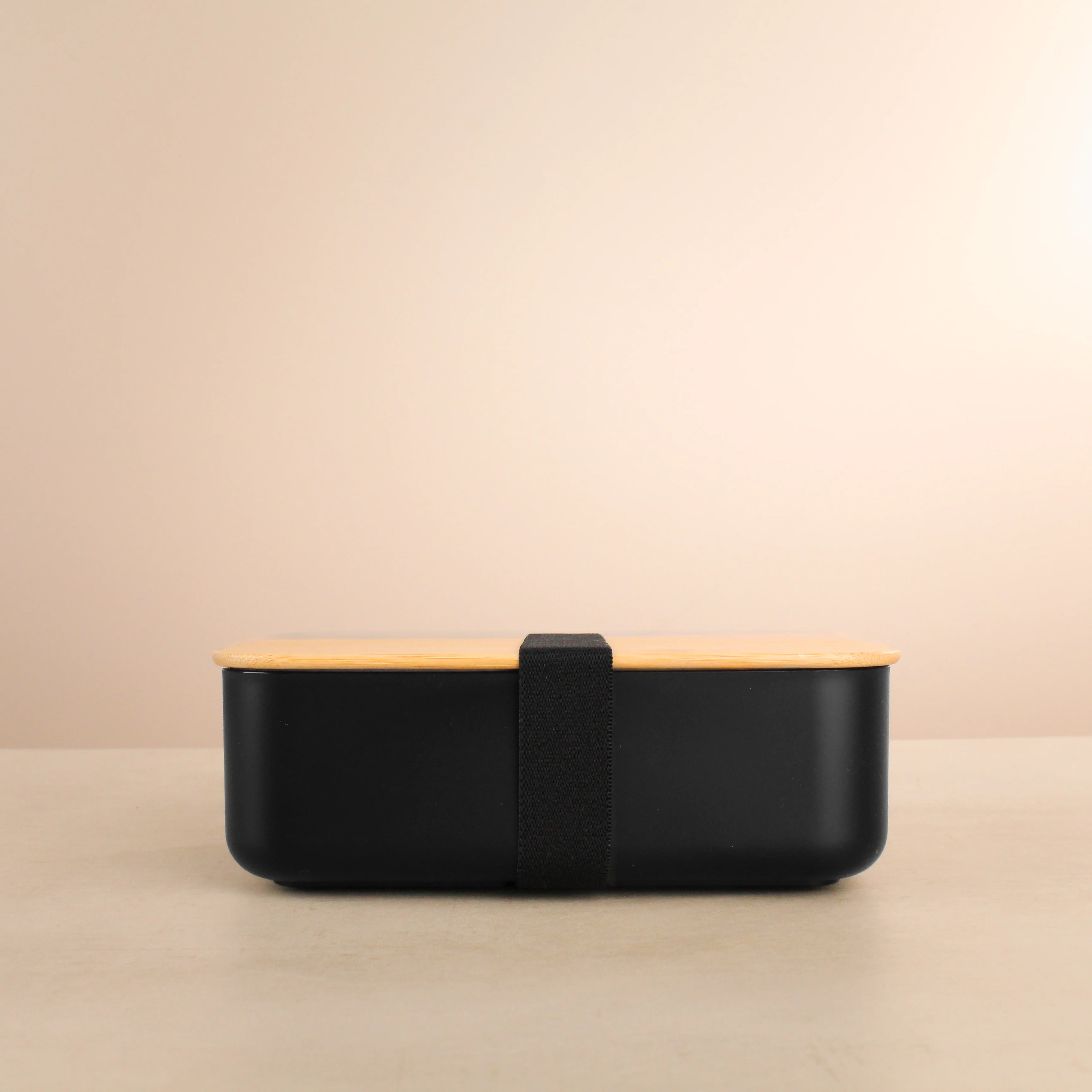 Black Lunch Box with Bamboo Lid - Image 9