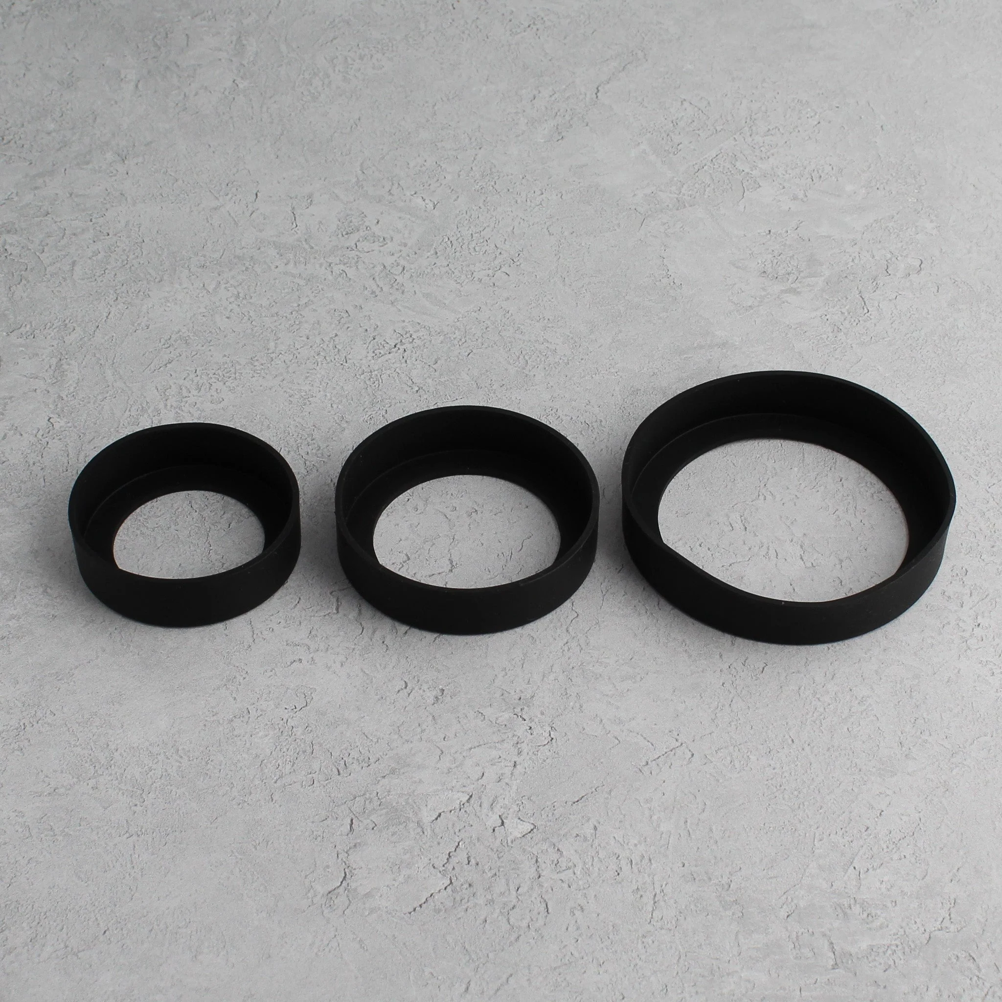 Black Silicone Grips For Glass Bottles