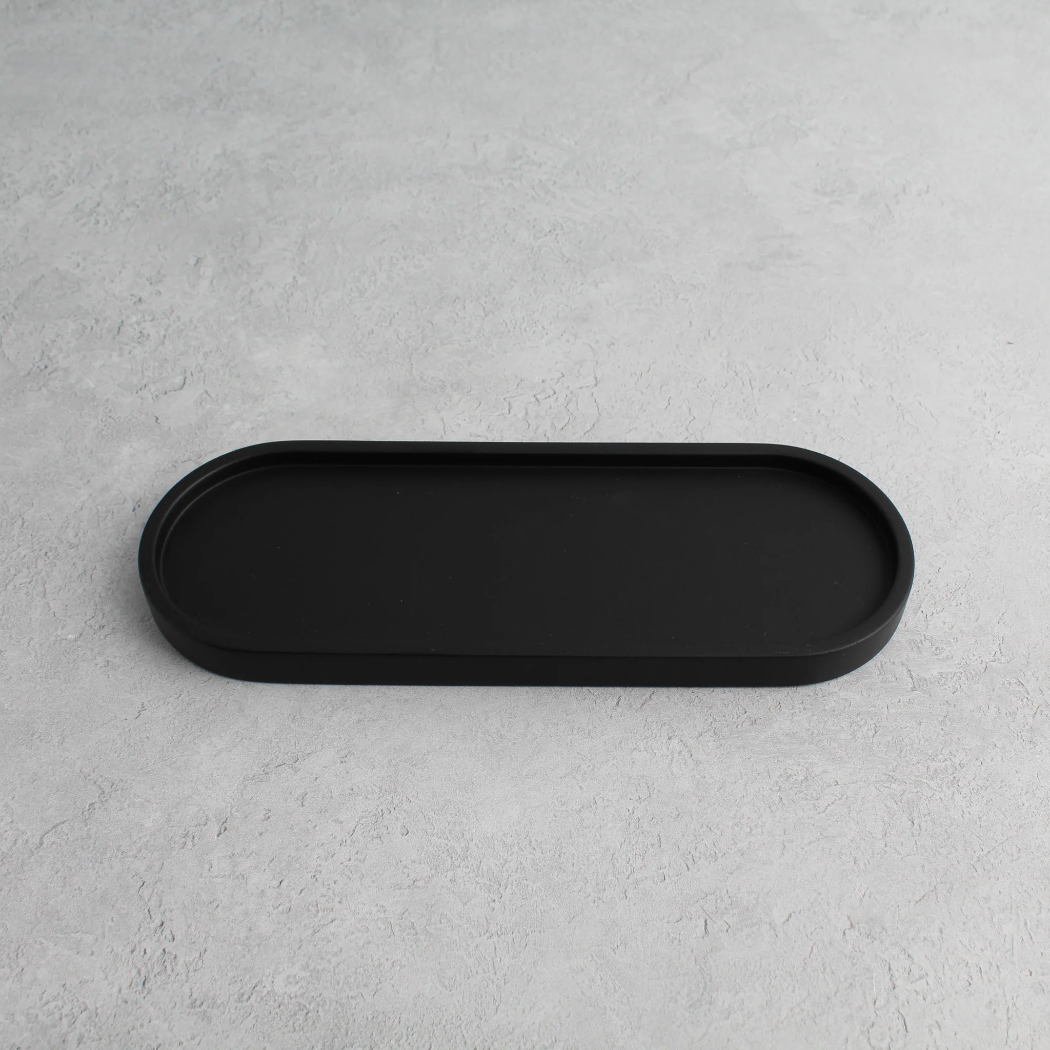 Black Tray & Frosted Amber Dispenser Triple Set - Image 6