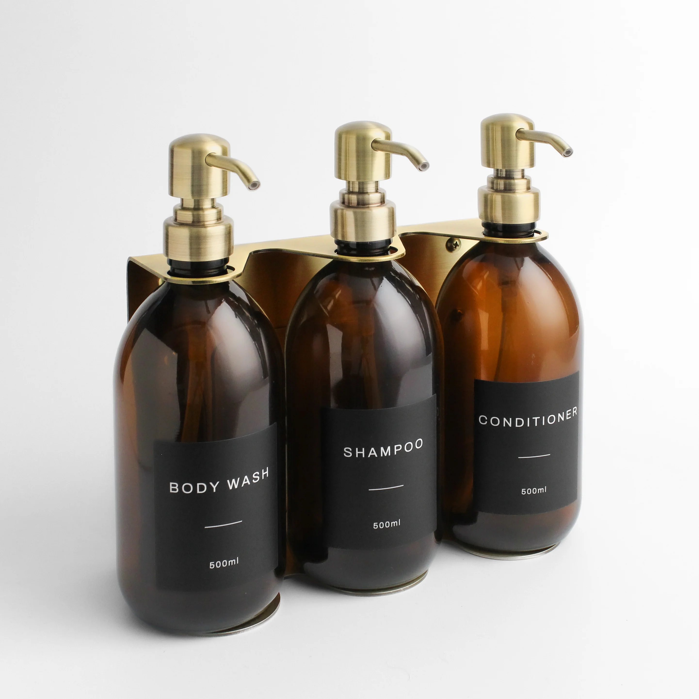 Body Wash, Shampoo & Conditioner Amber Glass Set - Image 10