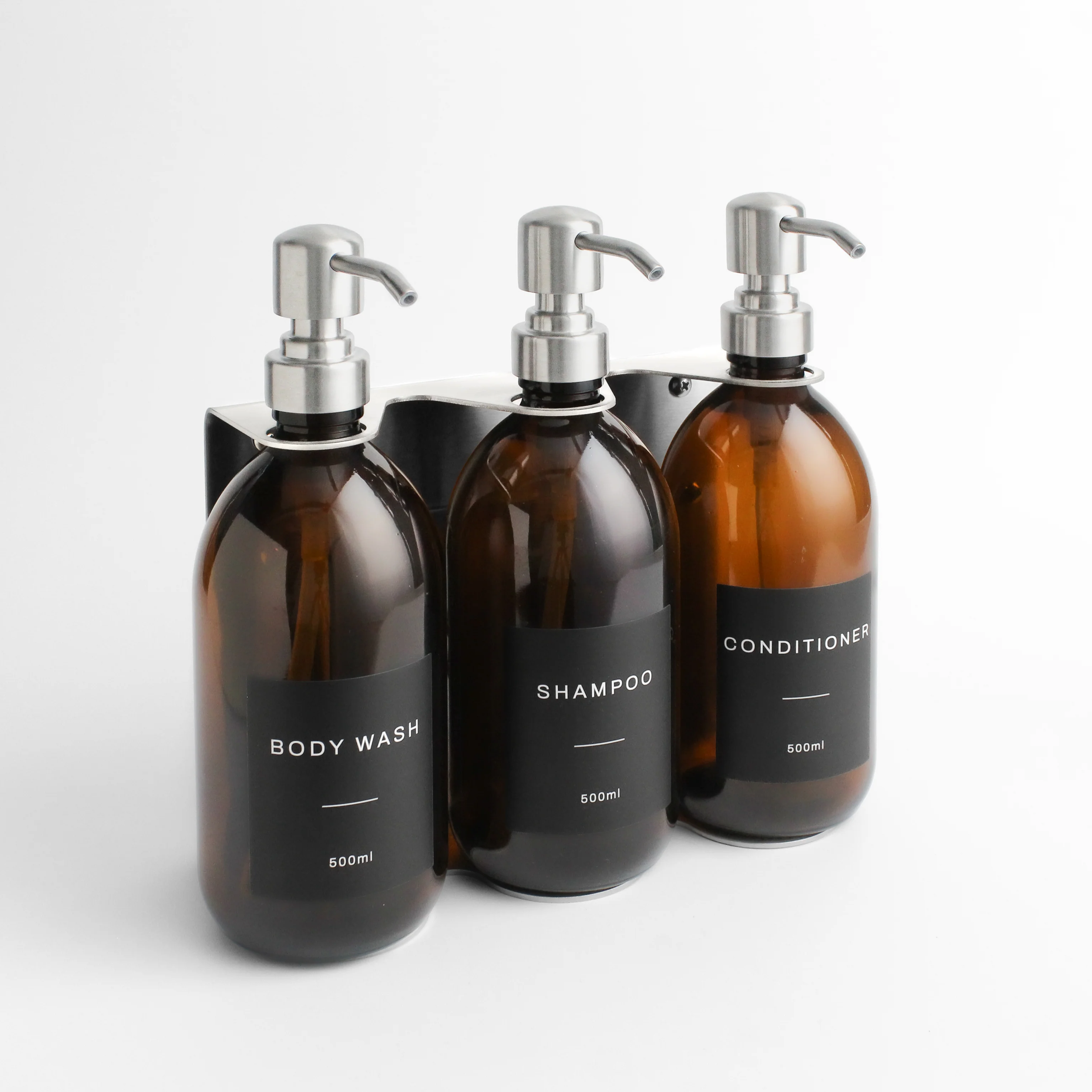 Body Wash, Shampoo & Conditioner Amber Glass Set - Image 11