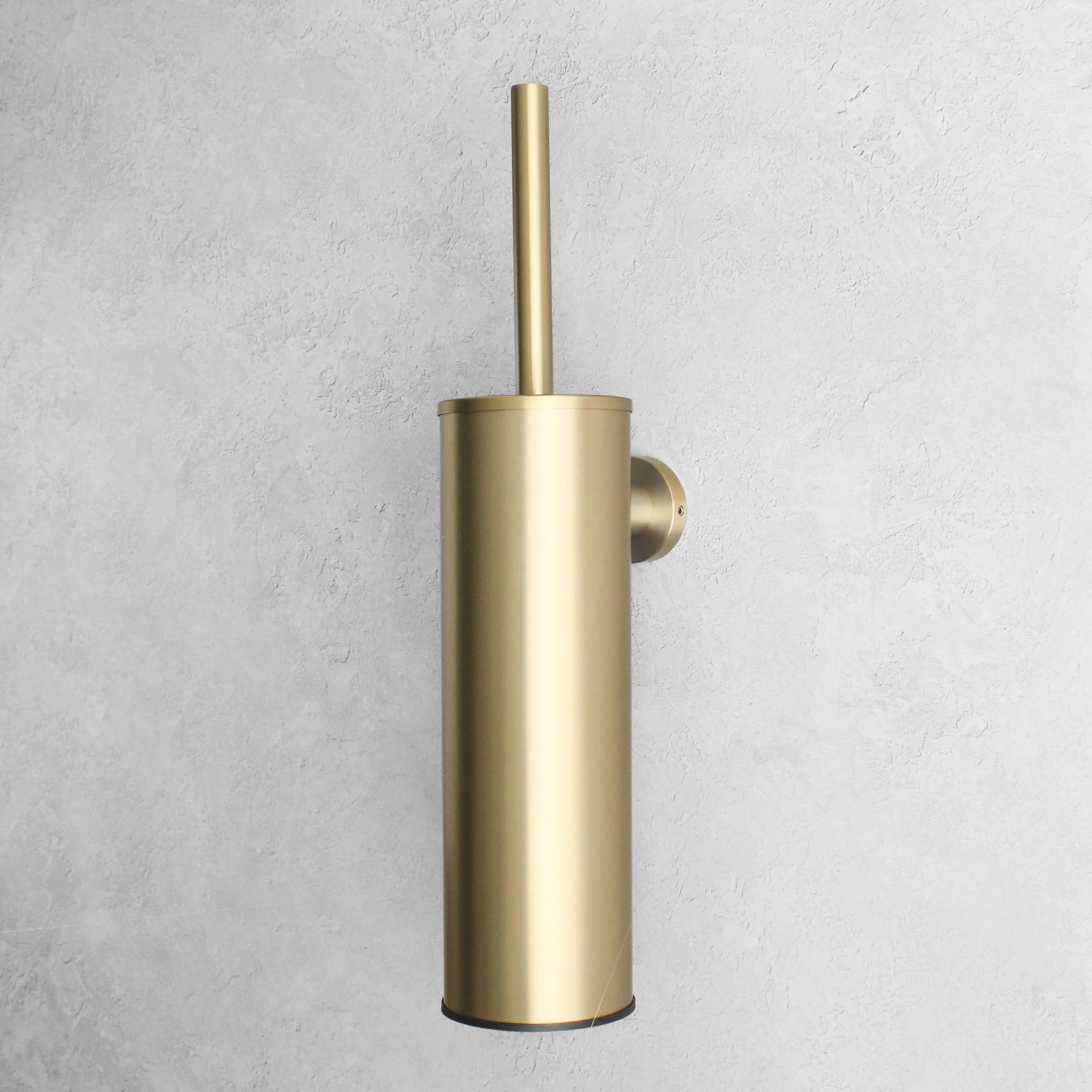 Brushed Gold Toilet Brush & Holder - Image 2