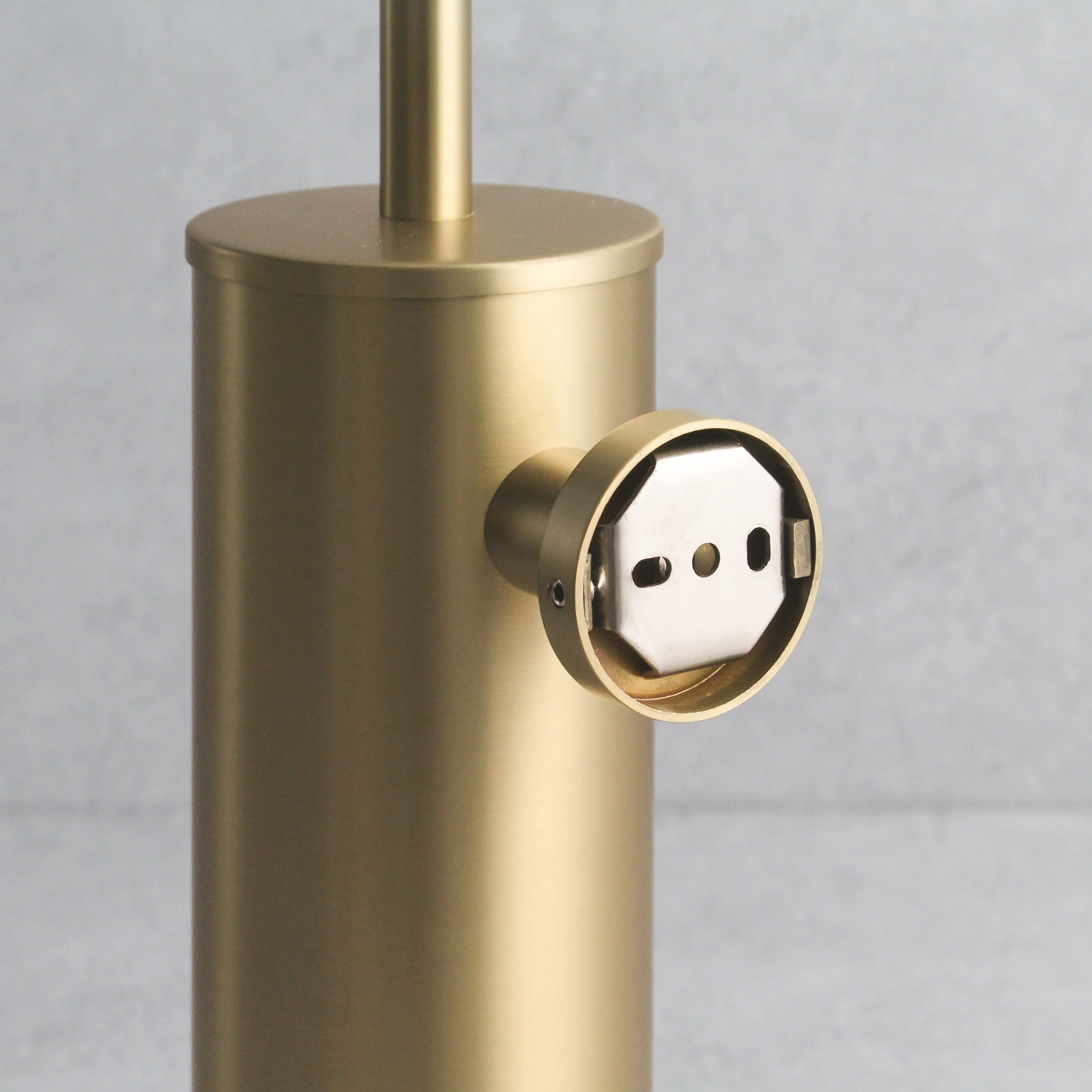 Brushed Gold Toilet Brush & Holder - Image 6