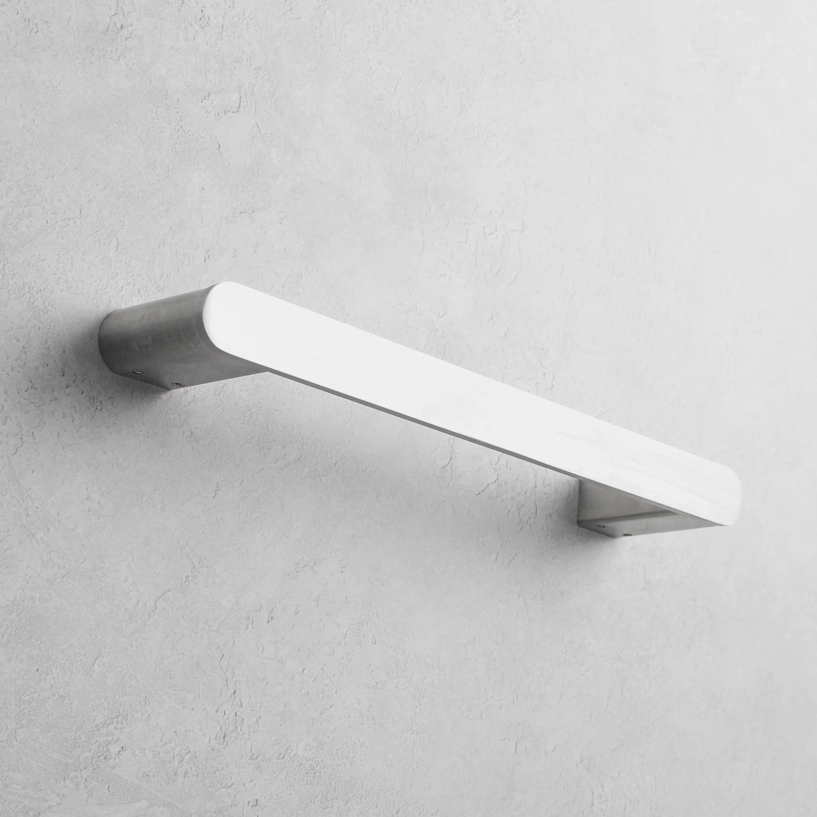 Brushed Silver Small Towel Holder