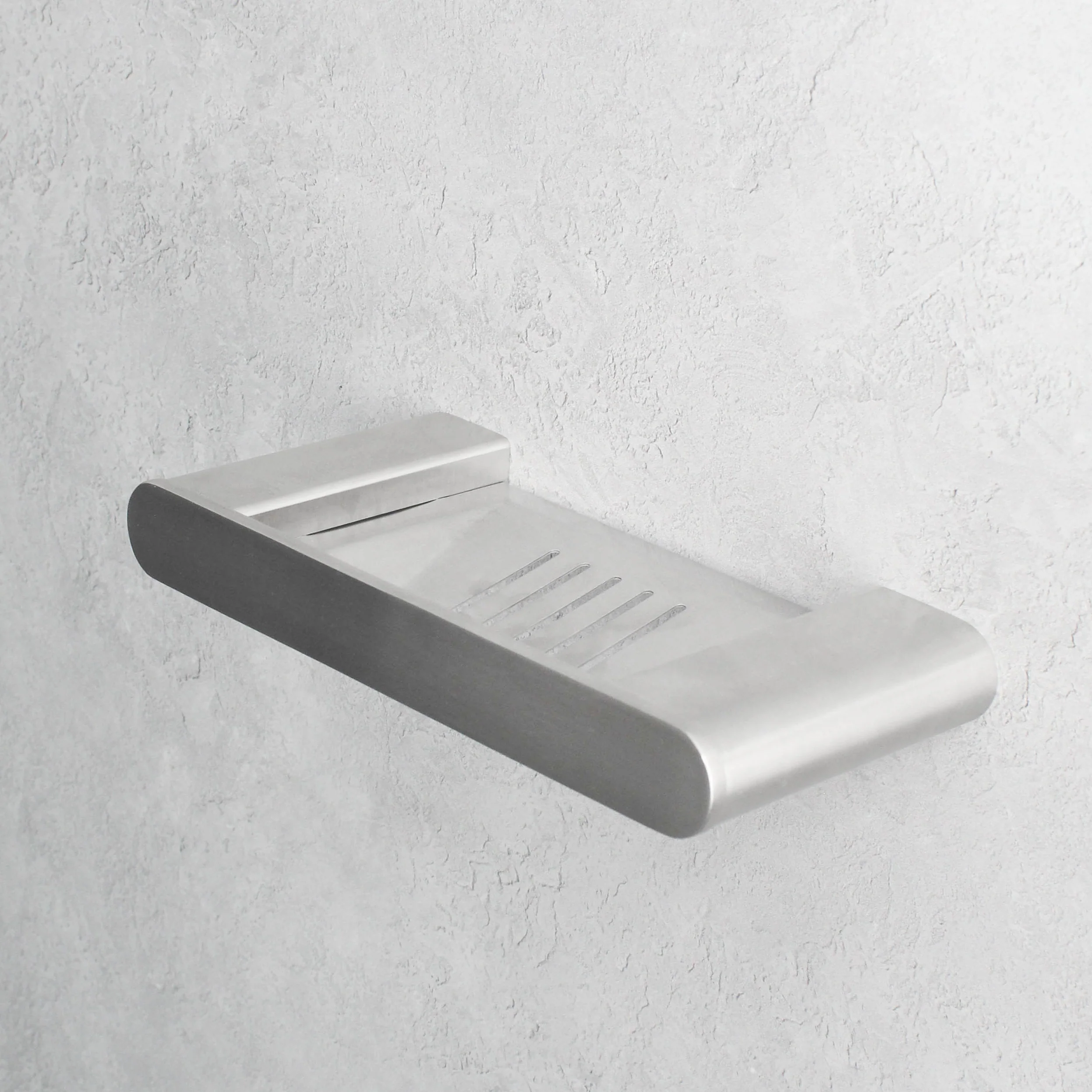 Brushed Silver Soap Dish