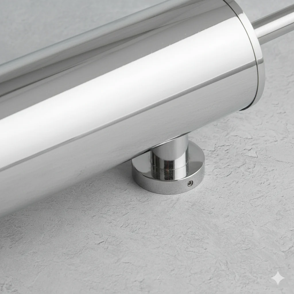 Chrome Toilet Brush & Holder - Image 2