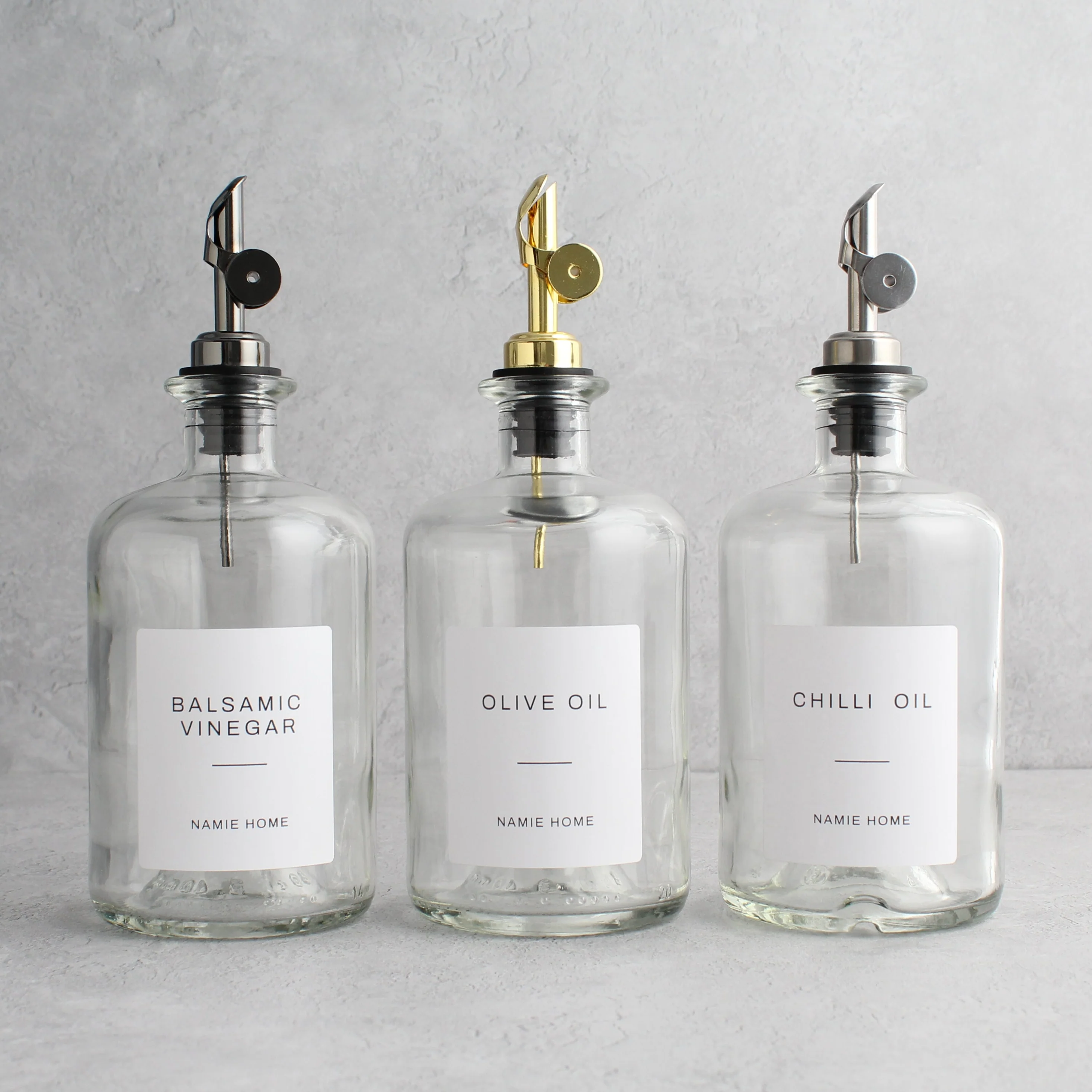 Clear Glass Oil Bottle - Wholesale