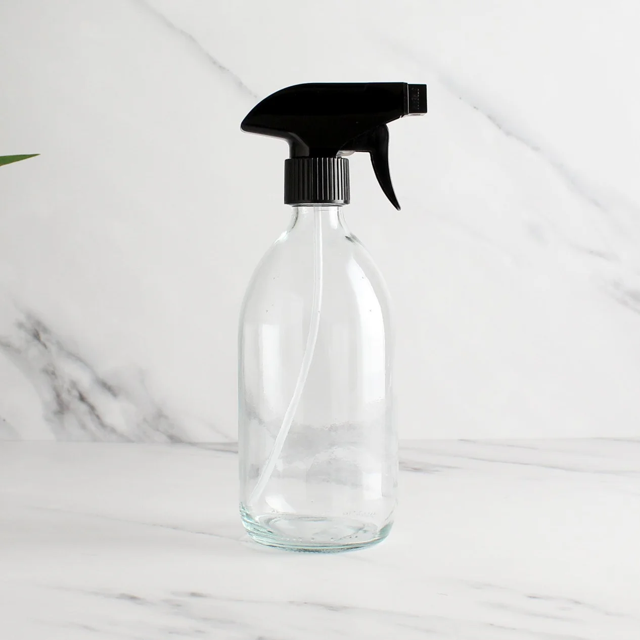 Clear Glass Spray Bottle With Label - Image 2