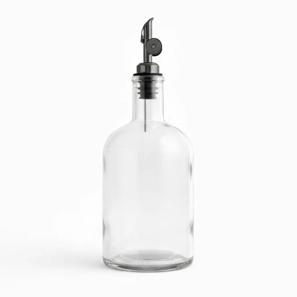 Clear Glass Tall Neck Oil Bottle - Wholesale - Image 3
