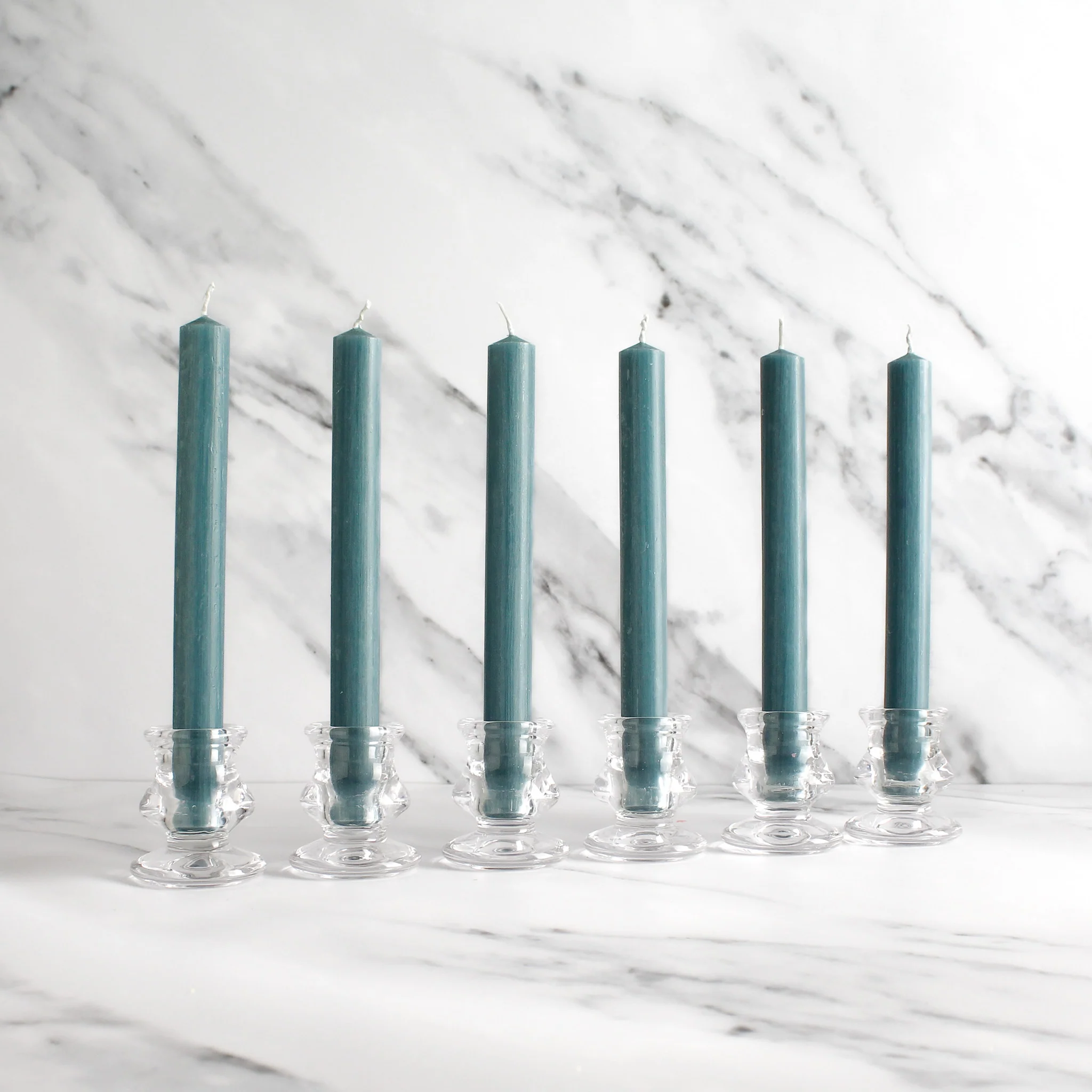 Dark Blue Dinner Candles Pack Of 6 - Image 3