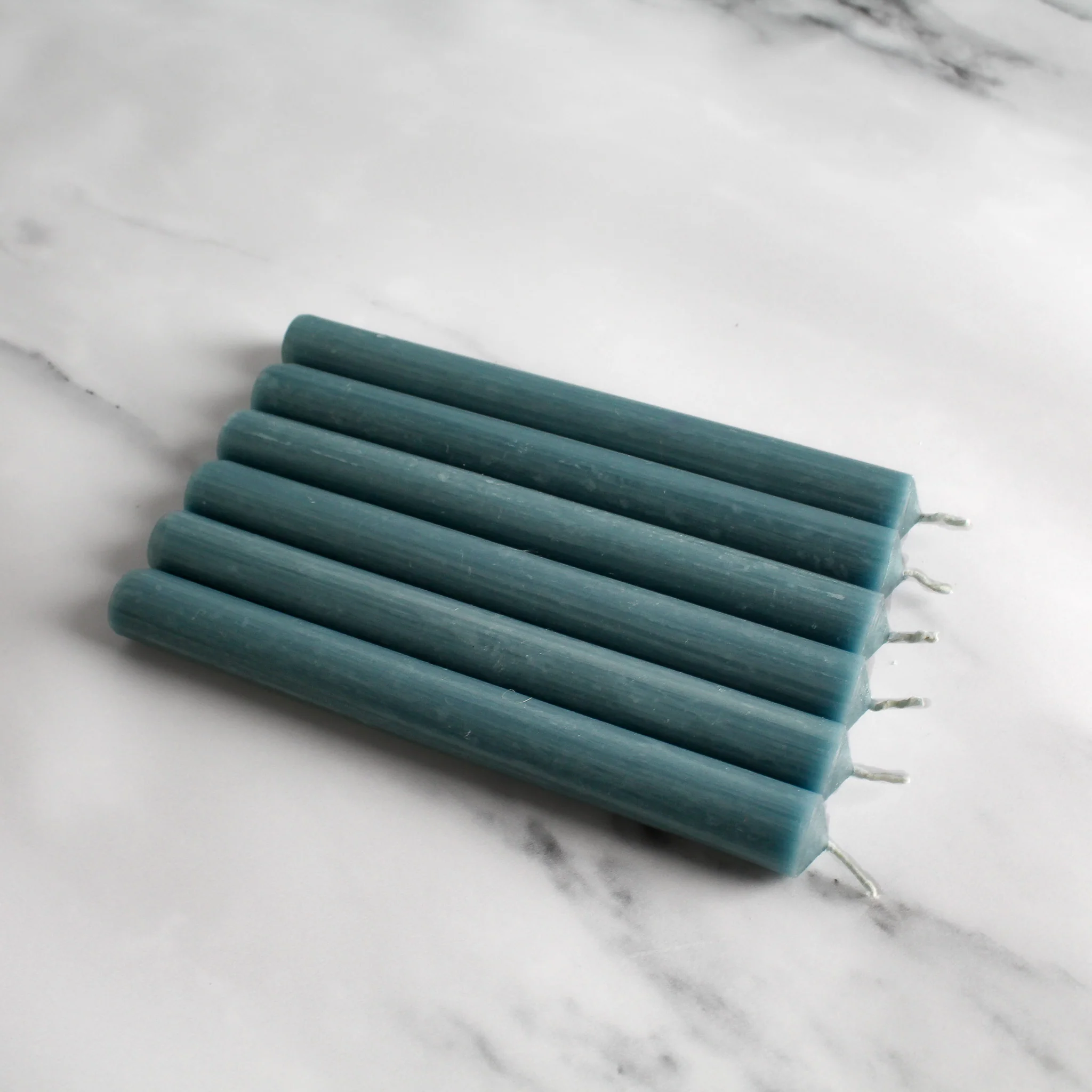 Dark Blue Dinner Candles Pack Of 6 - Image 4