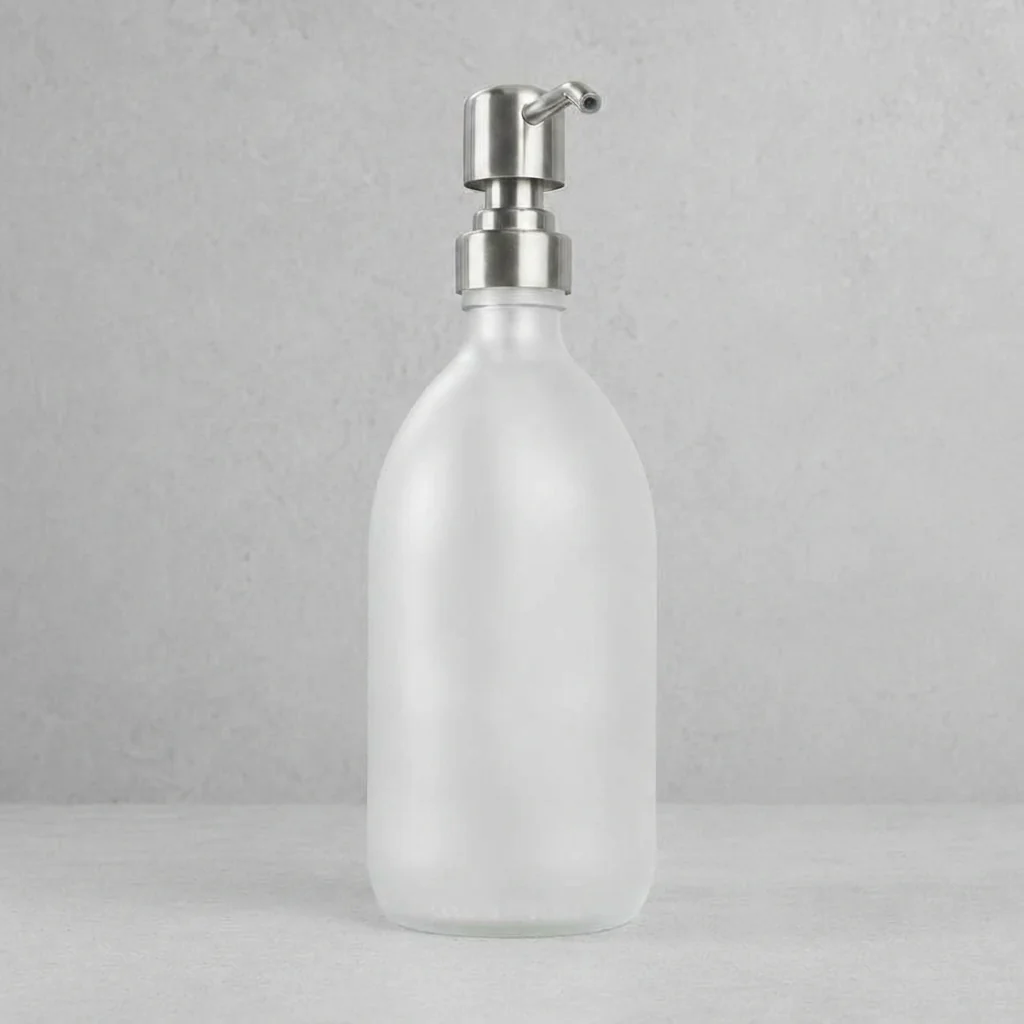 500ml Labelled Frosted White Glass Dispenser - Image 17