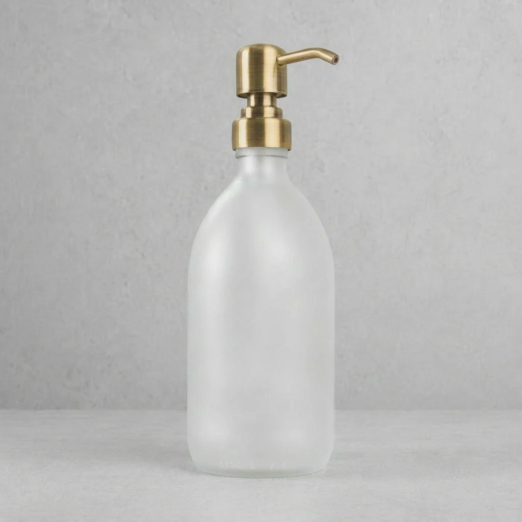 500ml Labelled Frosted White Glass Dispenser - Image 18