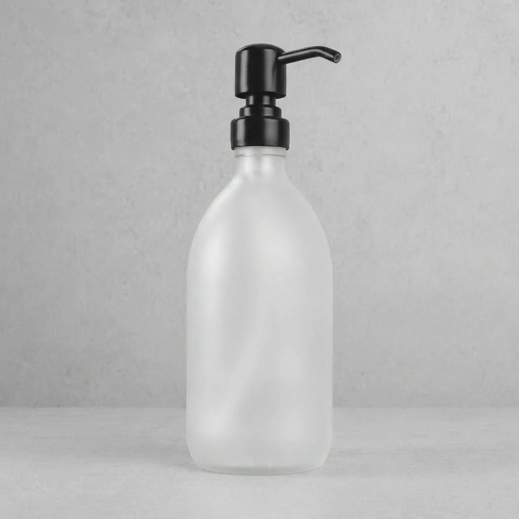 500ml Labelled Frosted White Glass Dispenser - Image 19