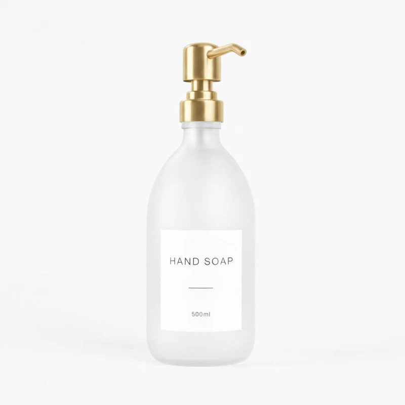 Frosted White Glass Dispenser Bottle - Wholesale - Image 6